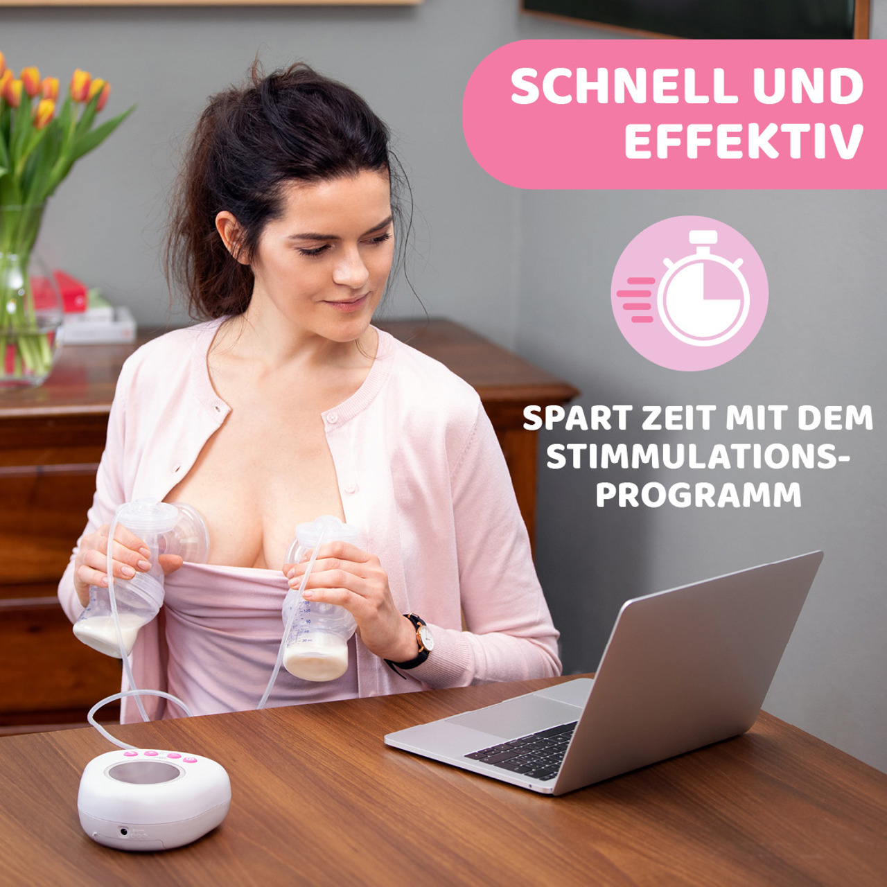 Elektrische Doppelmilchpumpe null - 6