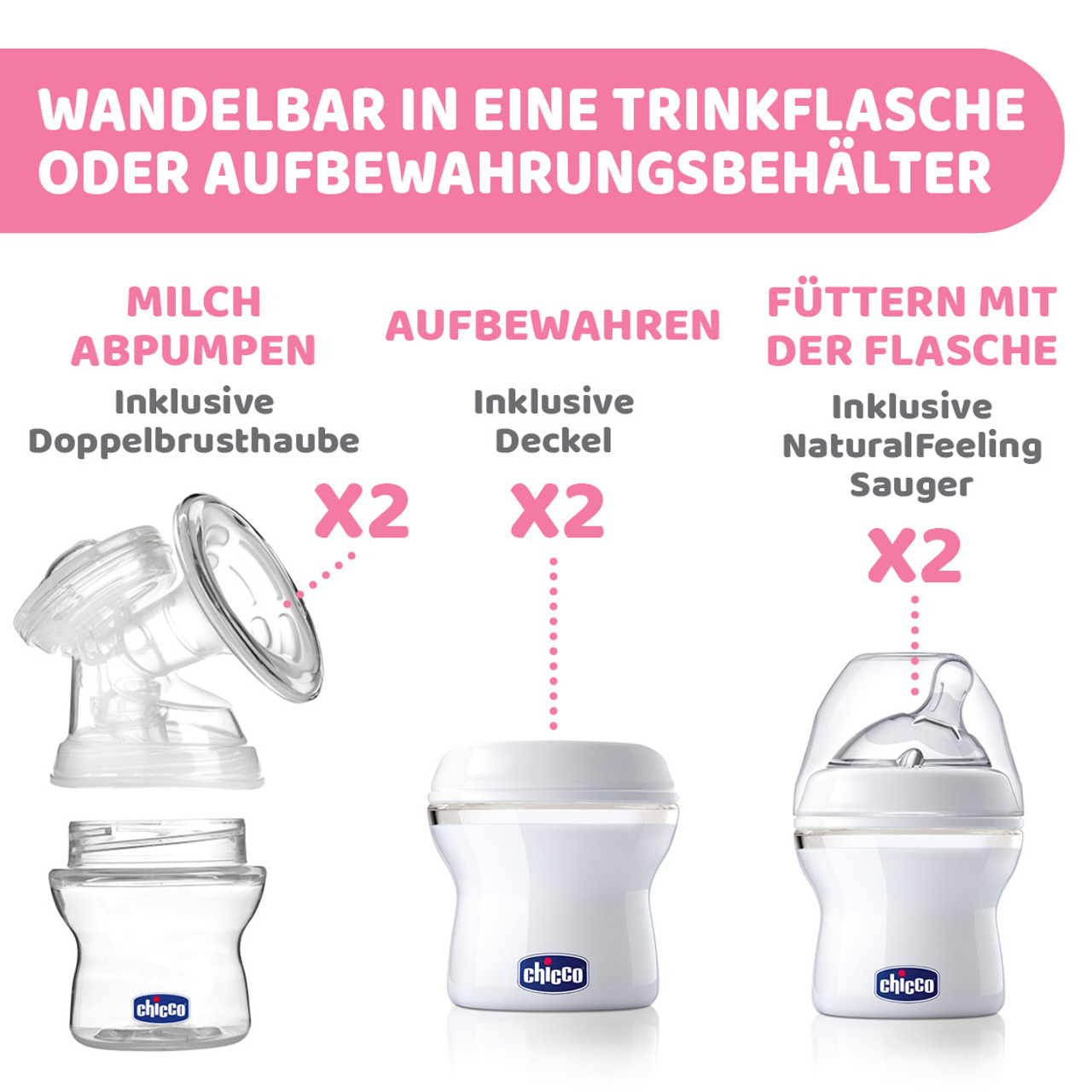 Elektrische Doppelmilchpumpe null - 8