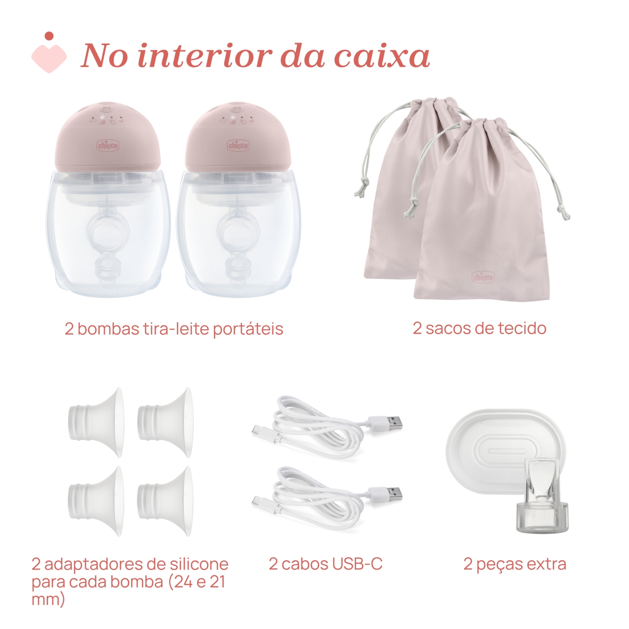 BOMBA TIRA LEITE DUPLA PORTÁTIL Chicco - 6