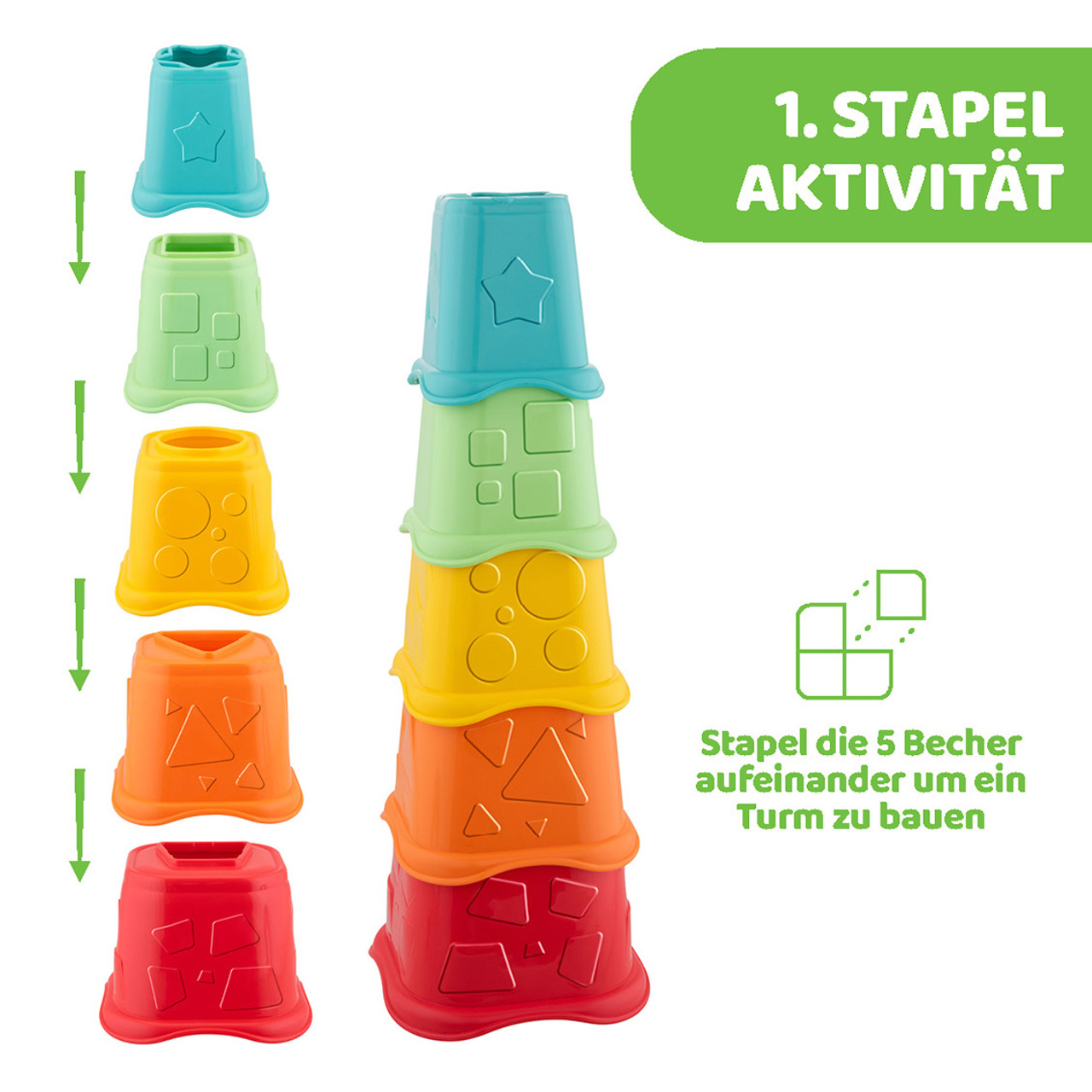 2in1 Stapelbecher ECO+ null - 2