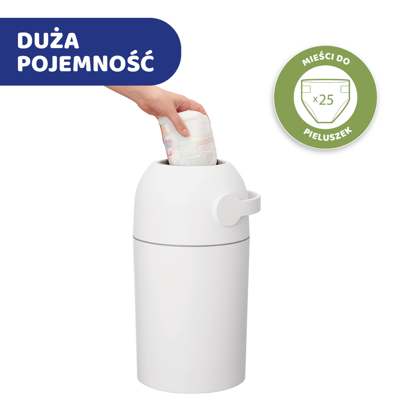 KOSZ NA PIELUCHY BIAŁY null - 4