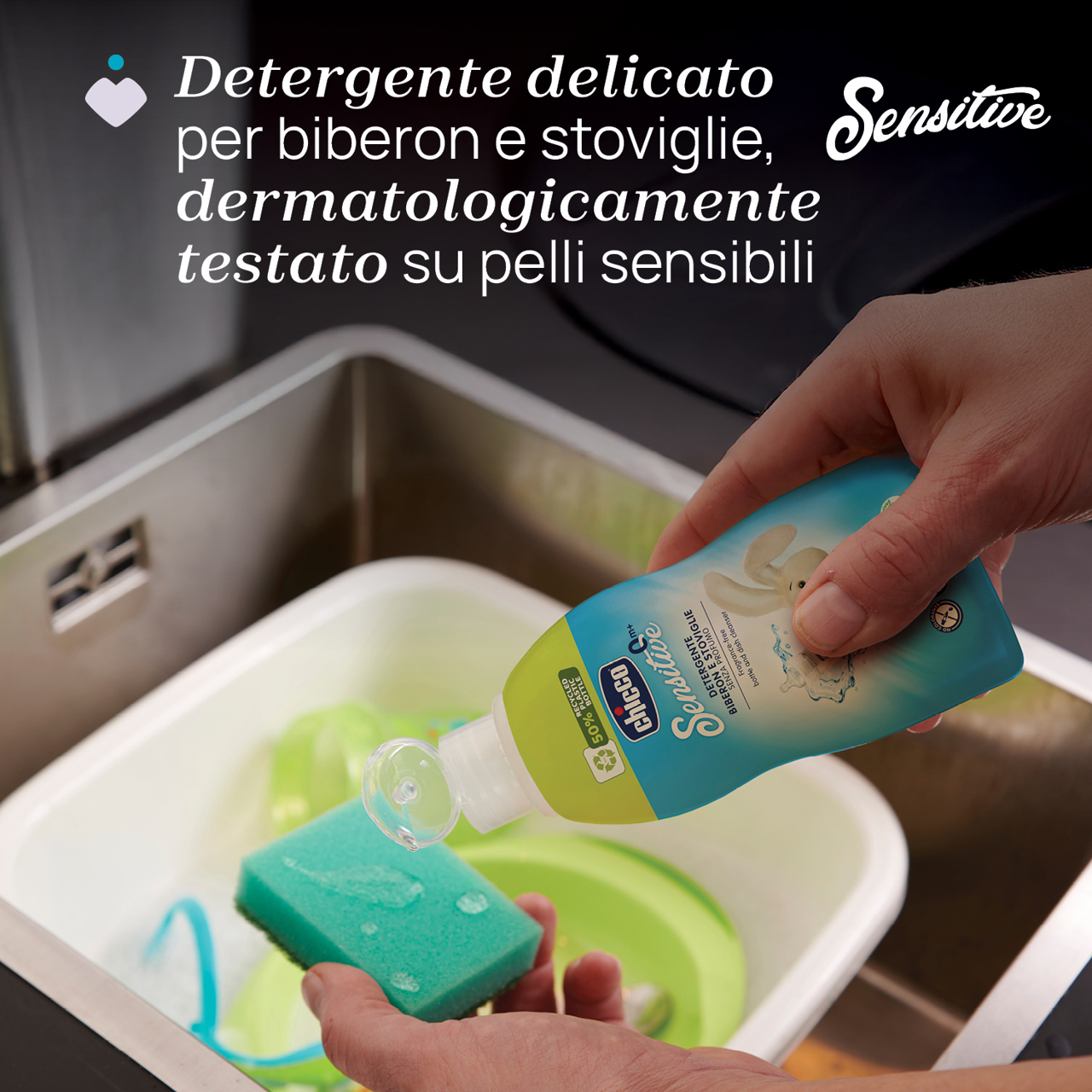 Detergente biberon e stoviglie 300ml Chicco - 2