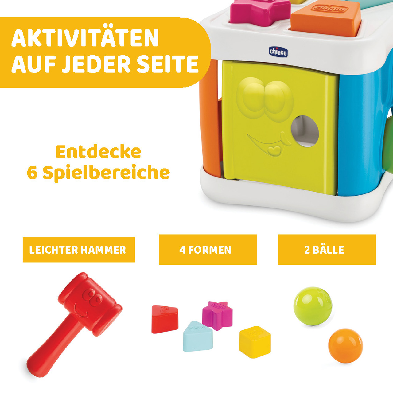 2 in 1 Sortier & Schlag Würfel null - 2