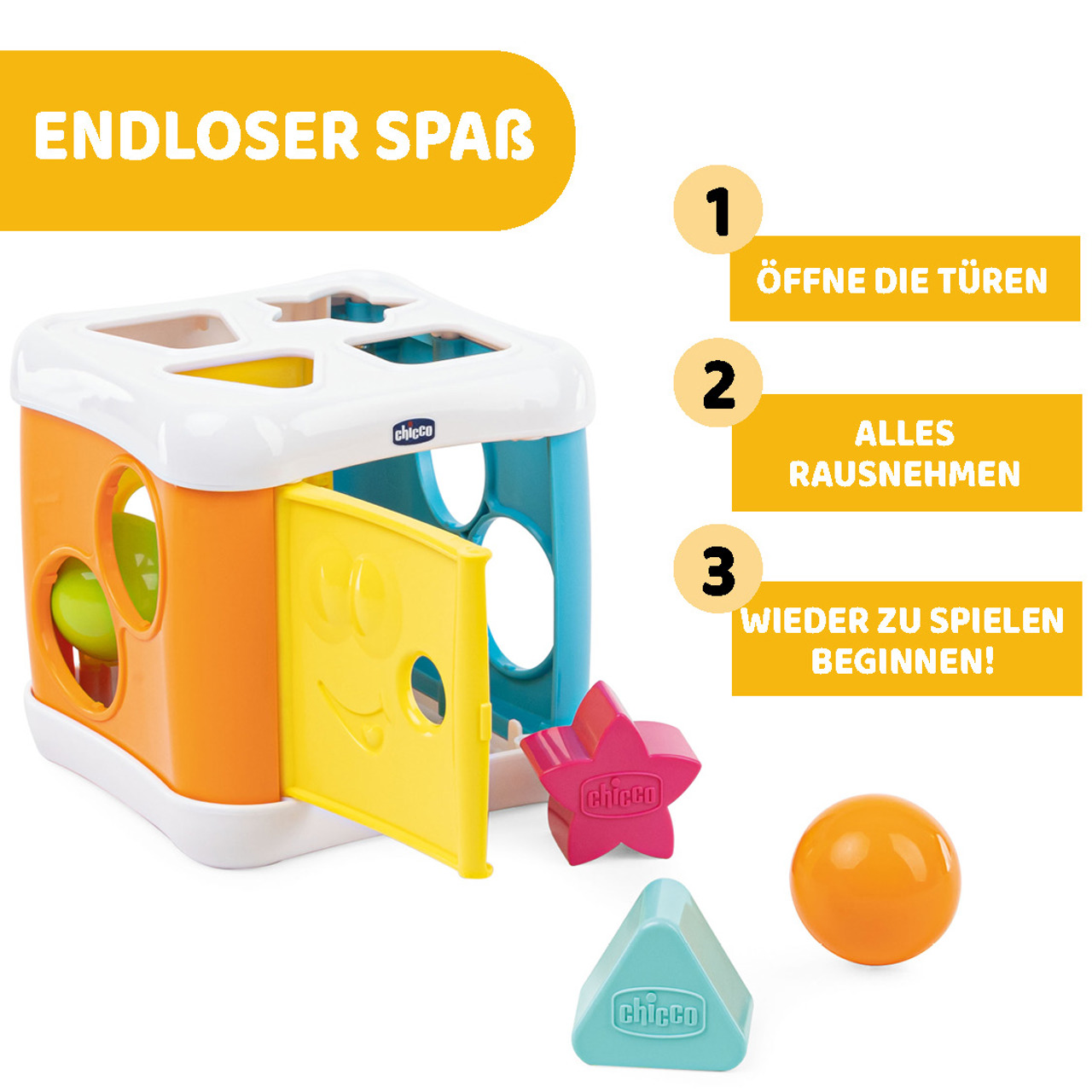 2 in 1 Sortier & Schlag Würfel null - 5