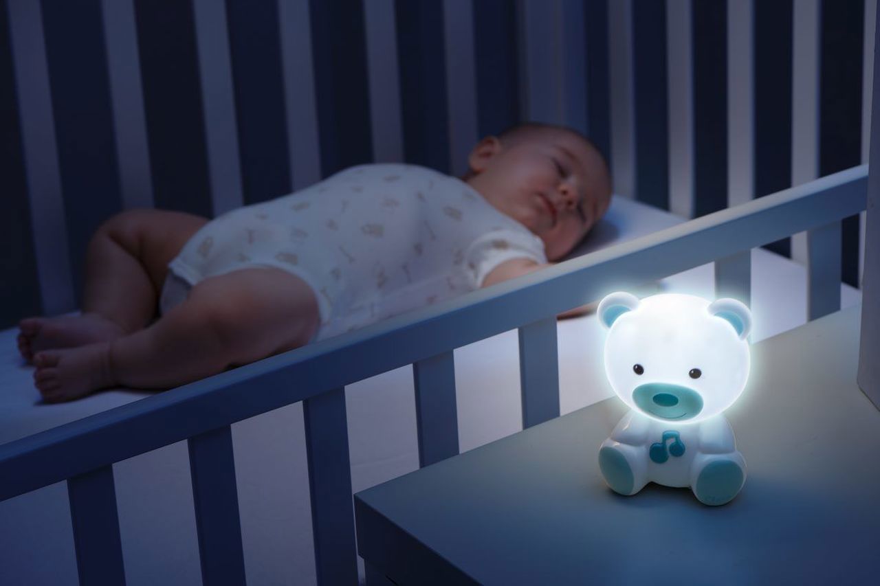 Lámpara de Noche Azul para bebés