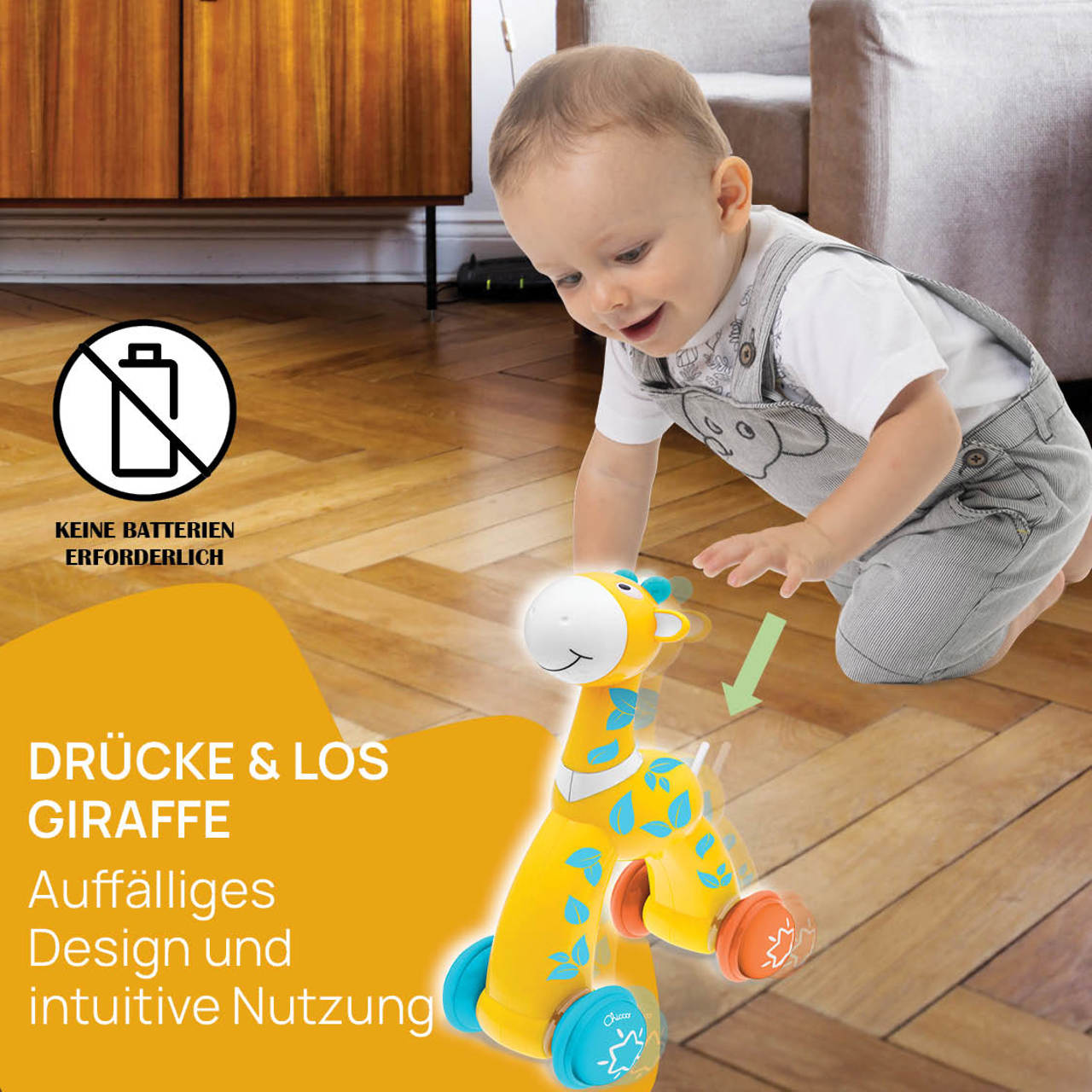 Giraffe Drücke und Los null - 2
