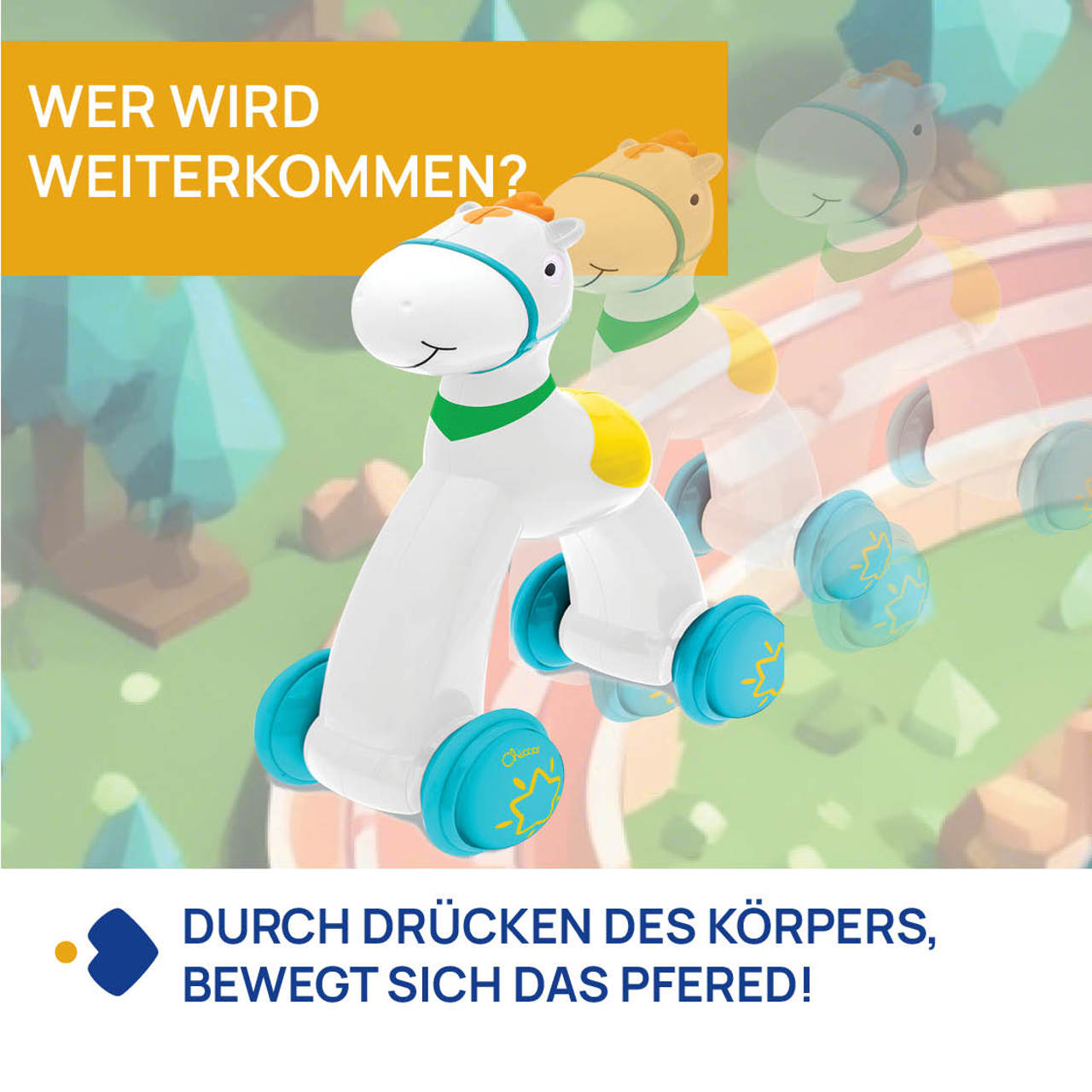 Pferd Drücke und Los null - 3