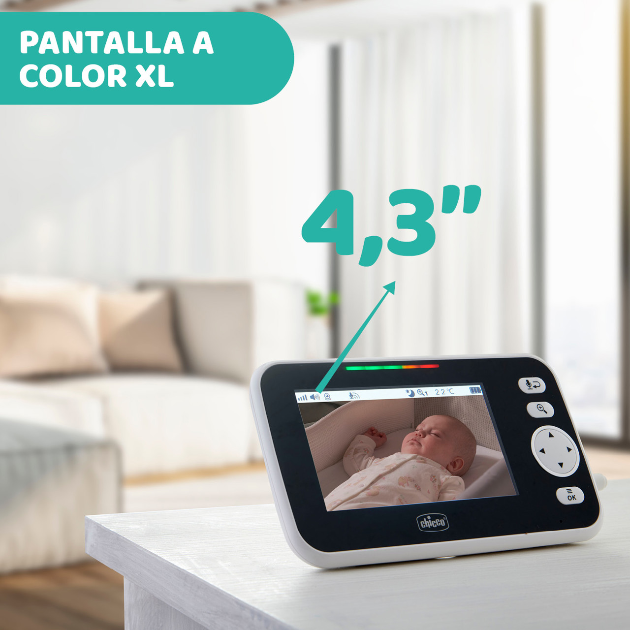 Baby Monitor Chicco Smart- Vigilabebes Online - Centrobebé