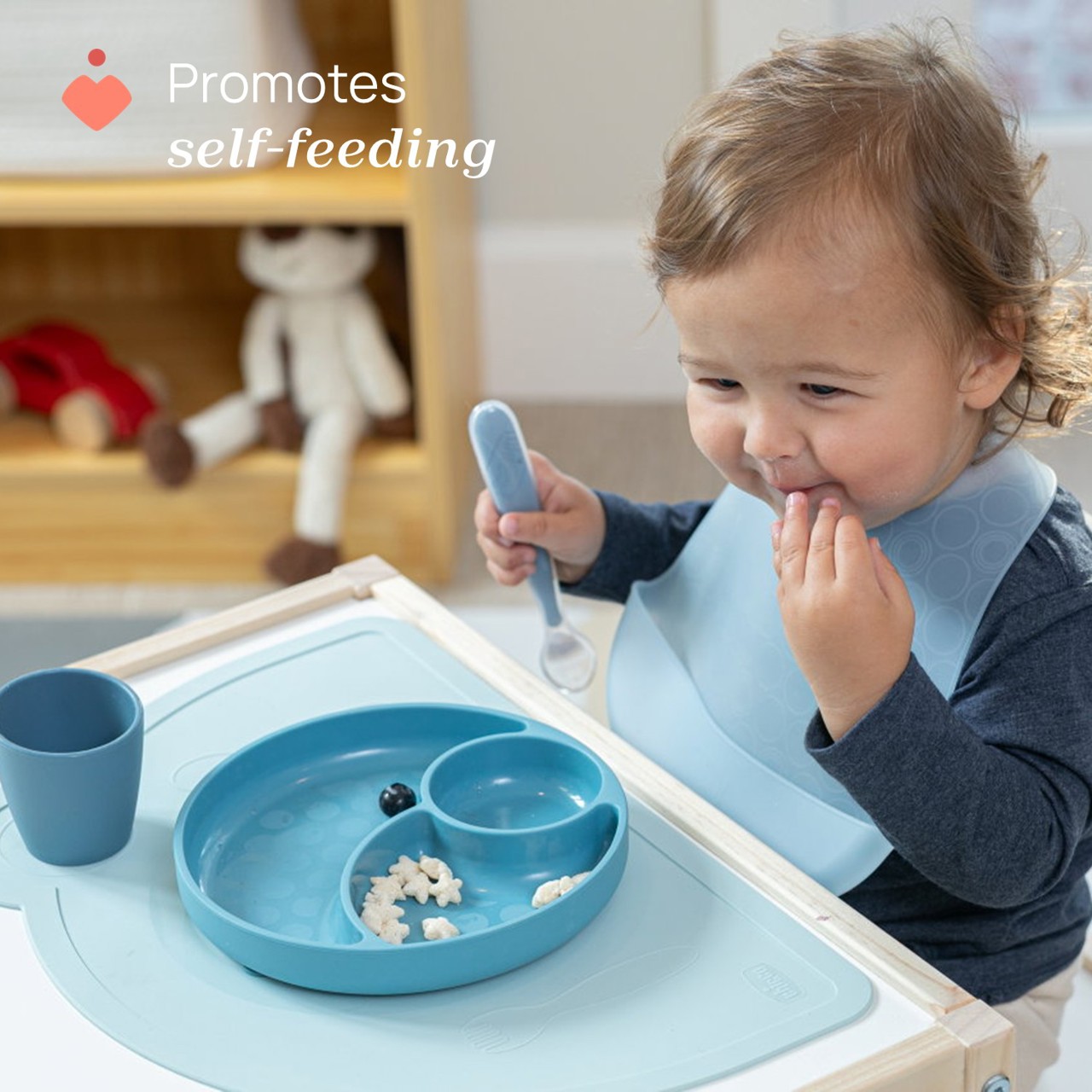 Plato de silicona con ventosa Chicco - 1