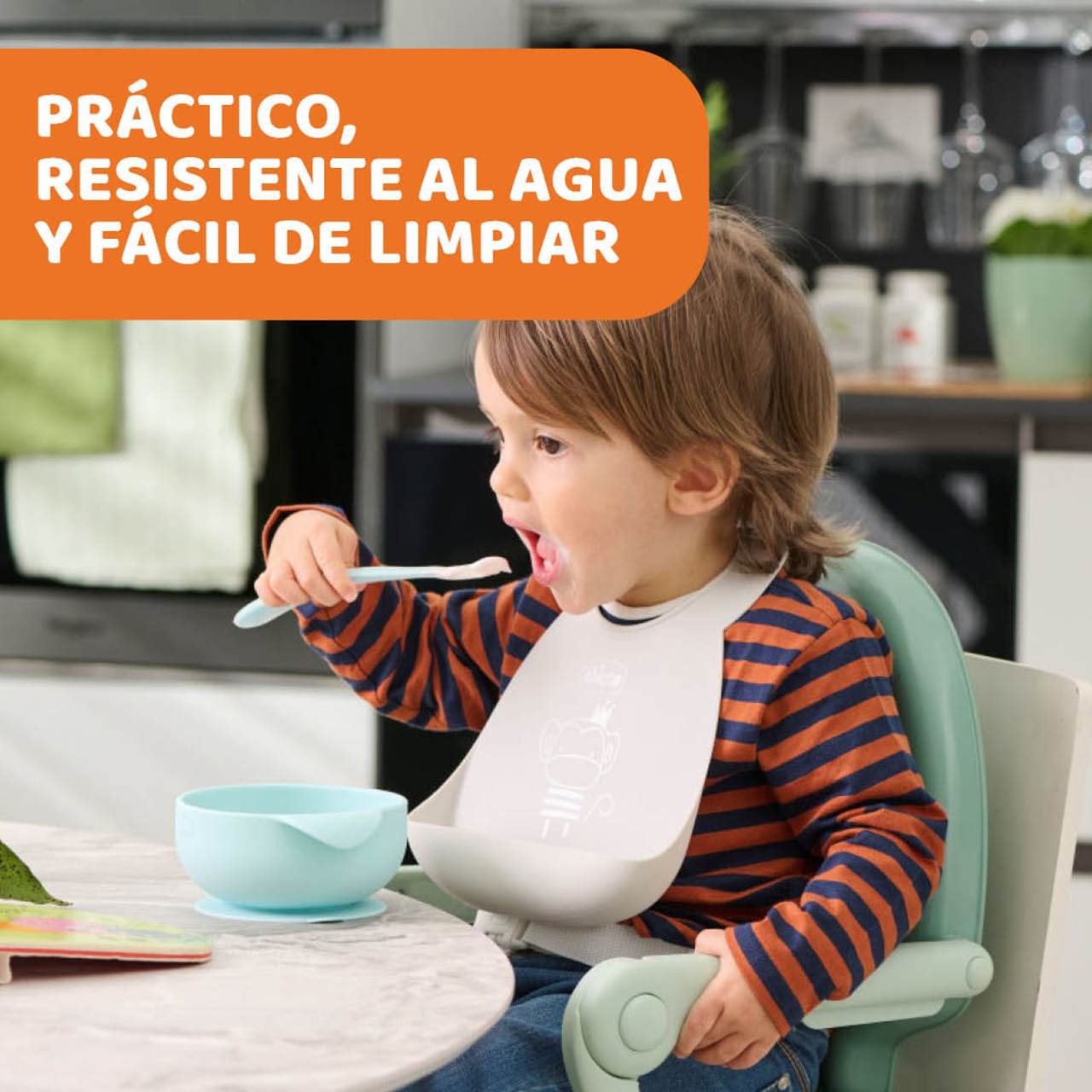 Babero Easy Roll Silicona Chicco - 5