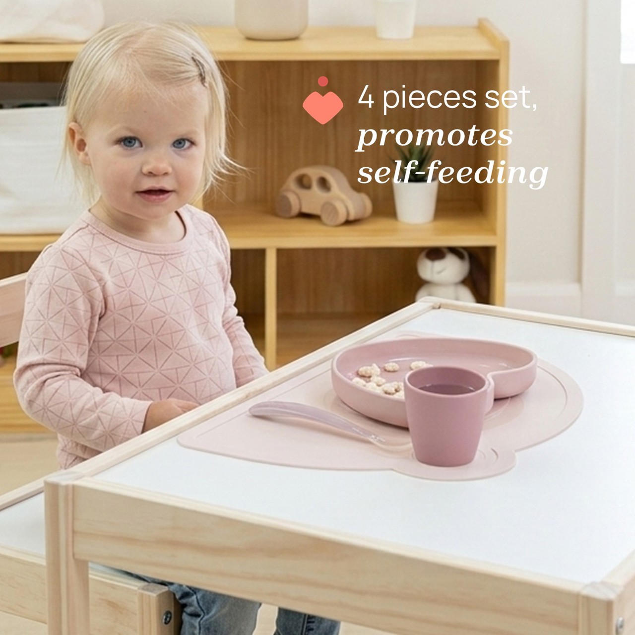 Silikon-Mahlzeit-Set, 4-teilig null - 1