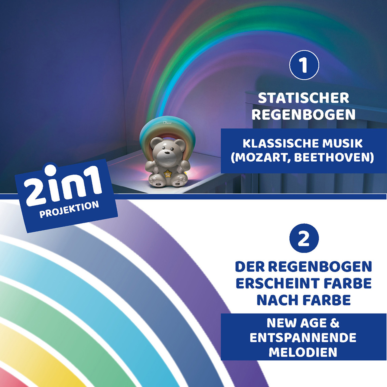 Regenbogenprojektor Bär null - 4