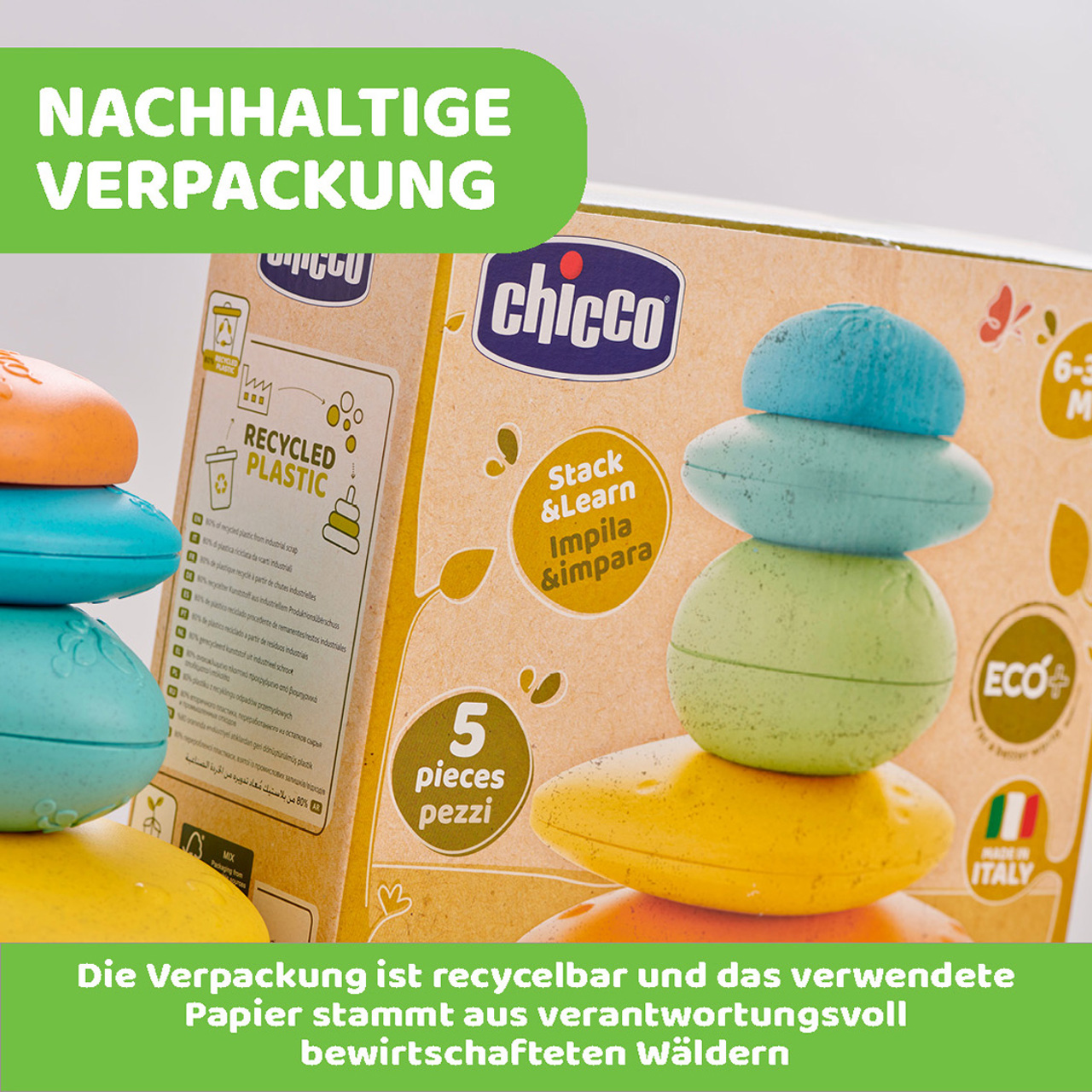 Balance-Steine zum Stapeln ECO+ null - 5