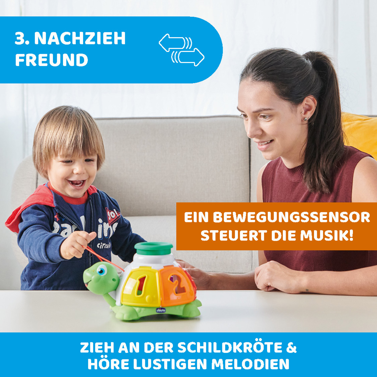 Sortier-Schildkröte zum ziehen null - 4