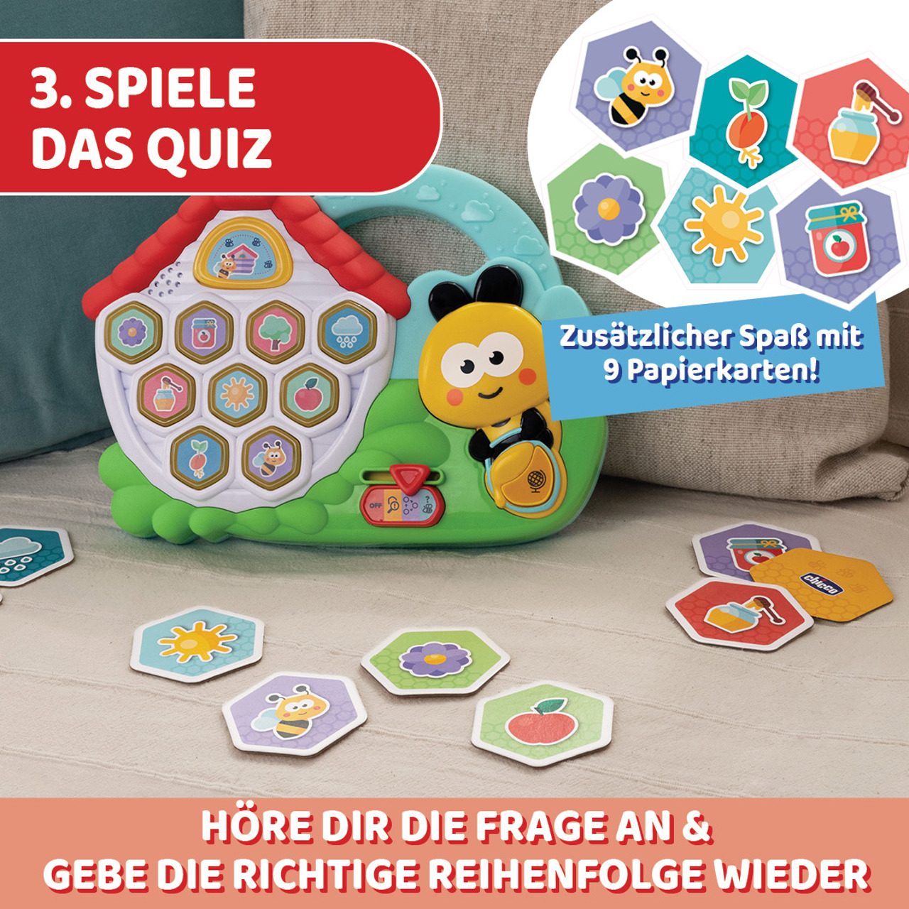 Spiele und Lerne mit den Bienen null - 5