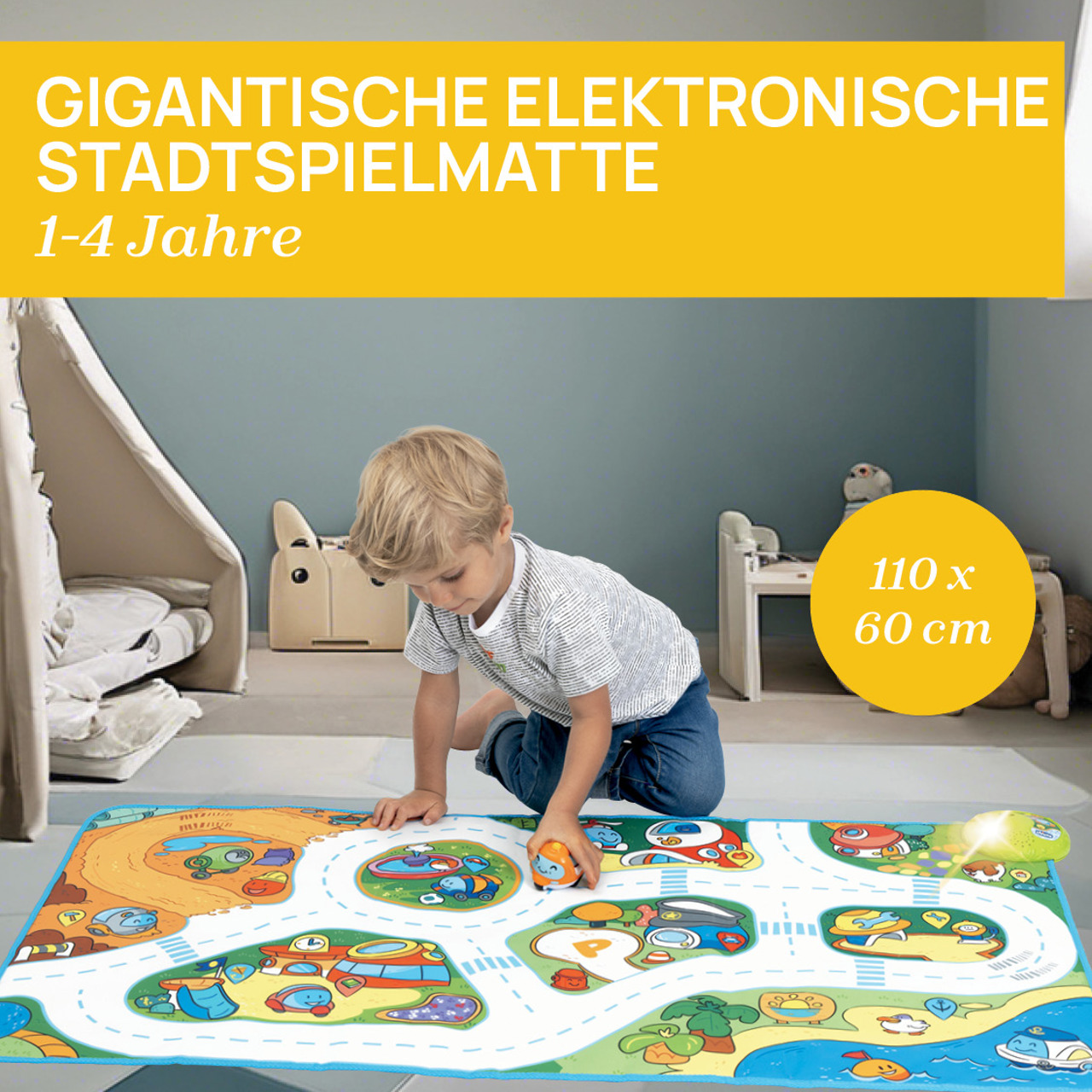 Elektronische Stadt Spielmatte null - 1