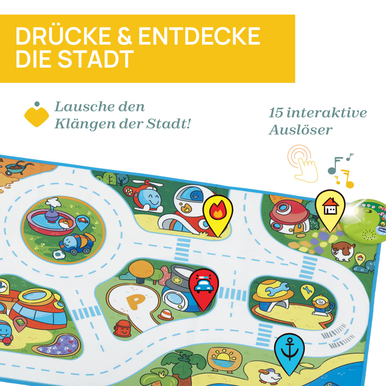 Elektronische Stadt Spielmatte null - 2