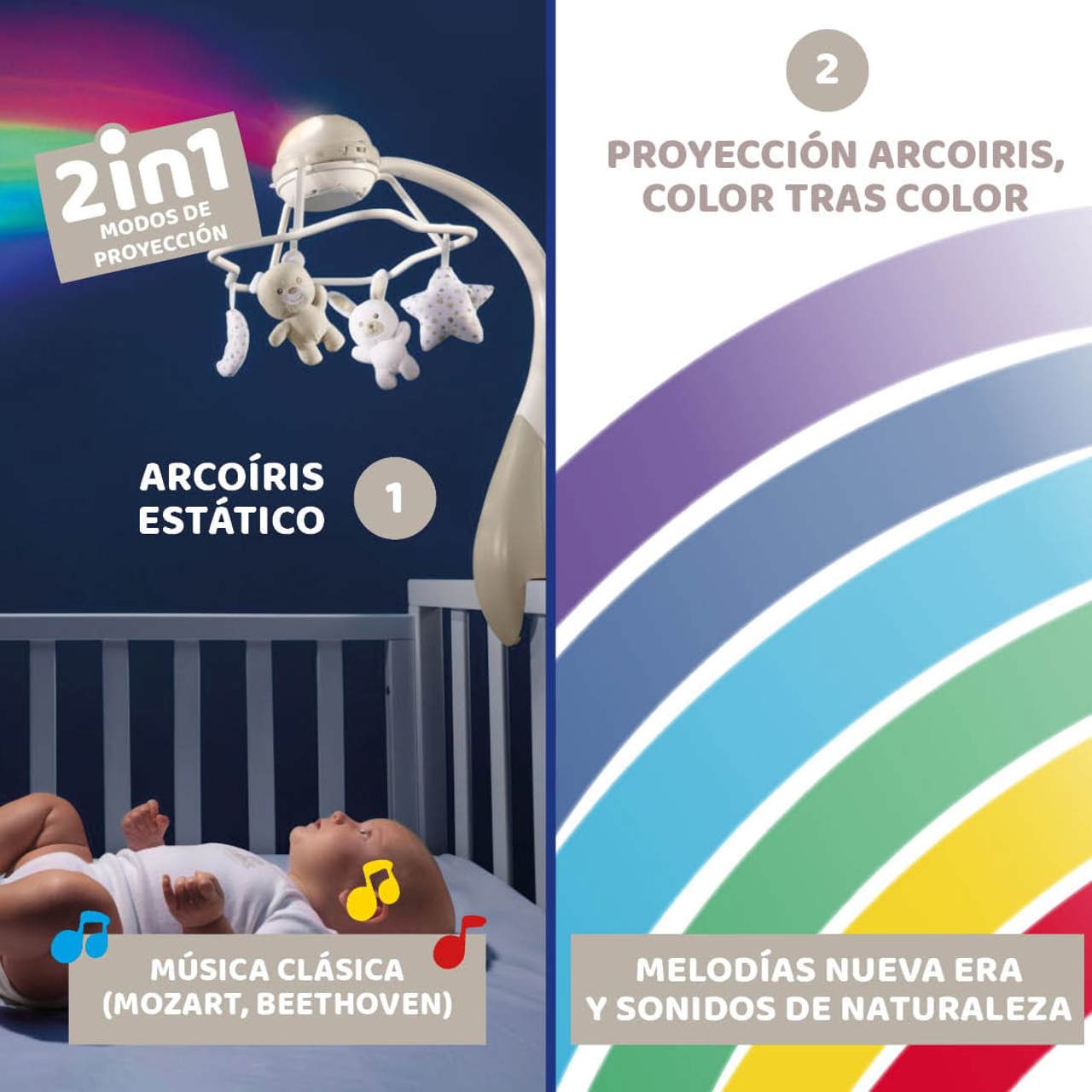 Móvil Rainbow Cot null - 3