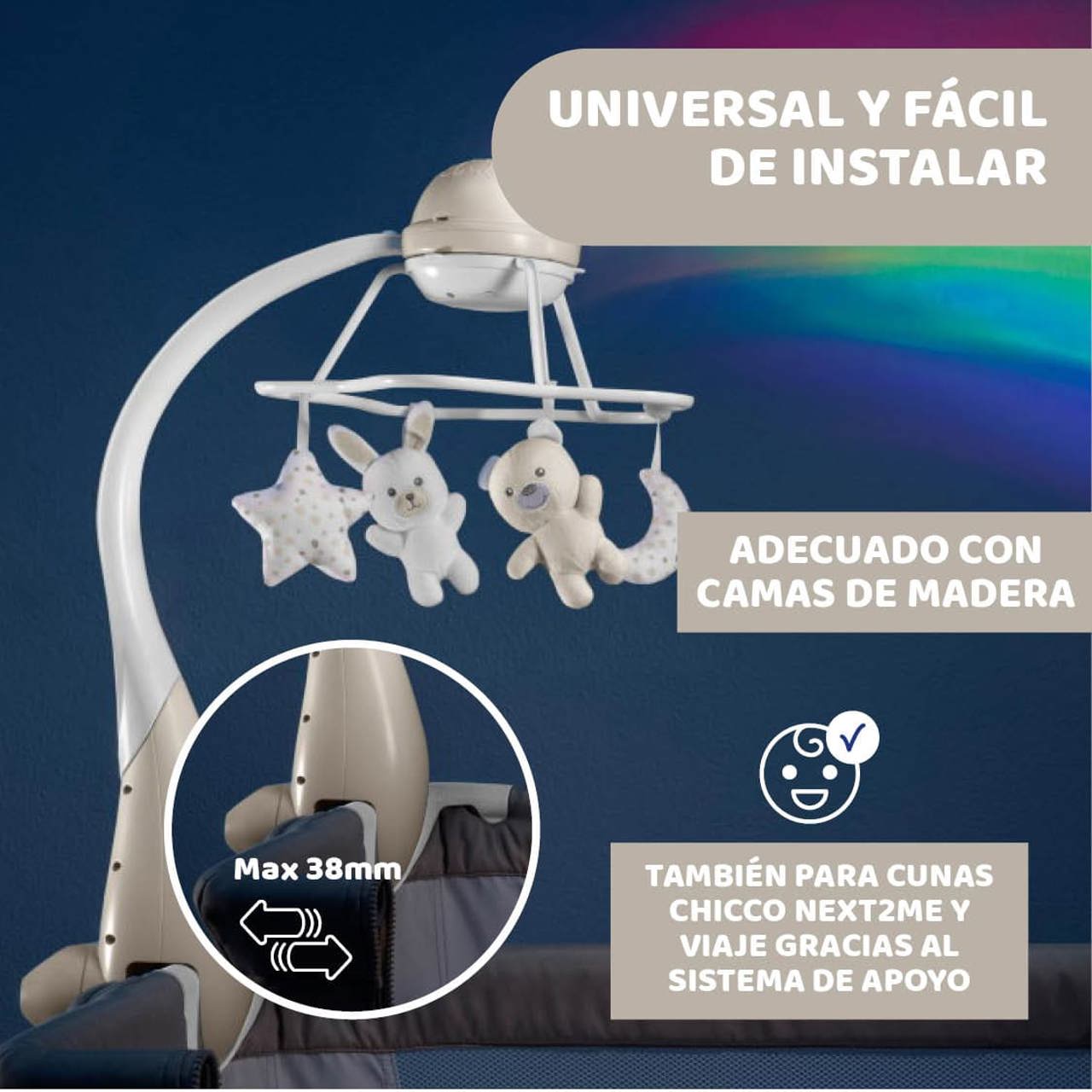 Móvil Rainbow Cot null - 6