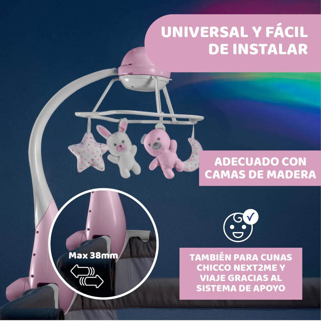 Móvil Rainbow Cot null - 6
