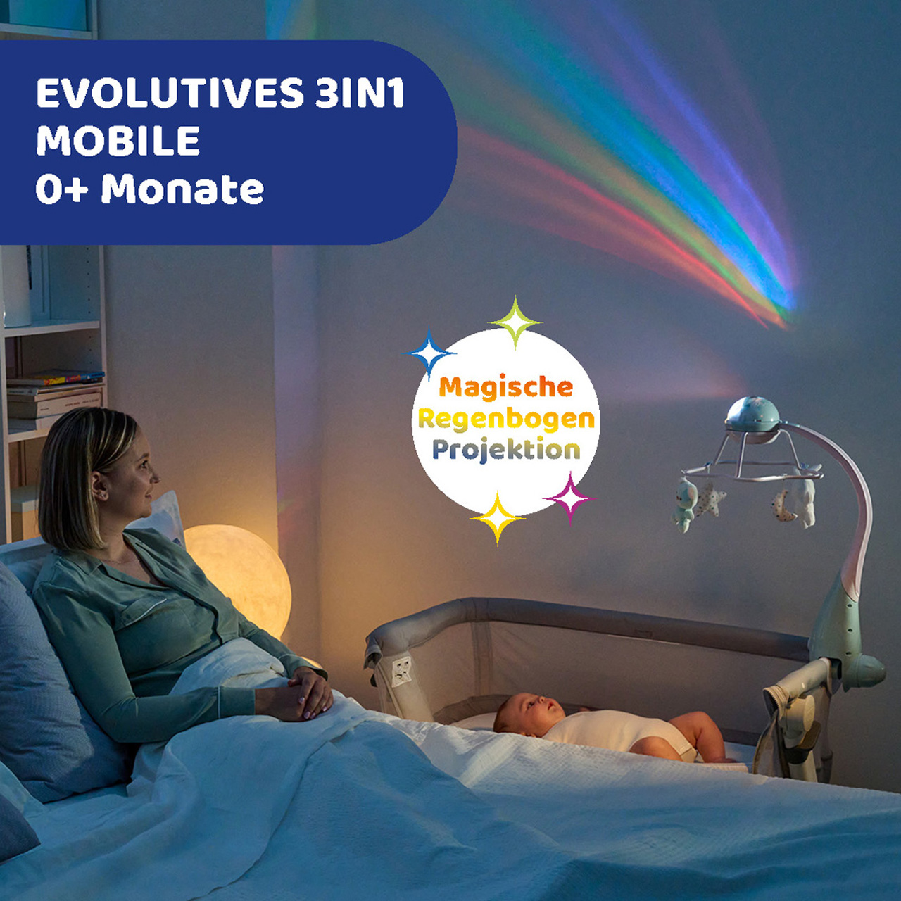 3in1 Mobile mit Regenbogenprojektion null - 1
