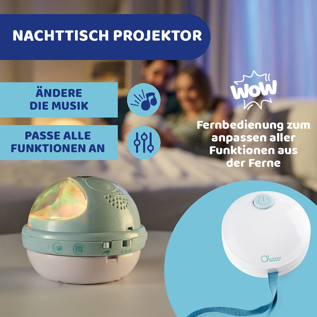 3in1 Mobile mit Regenbogenprojektion null - 5