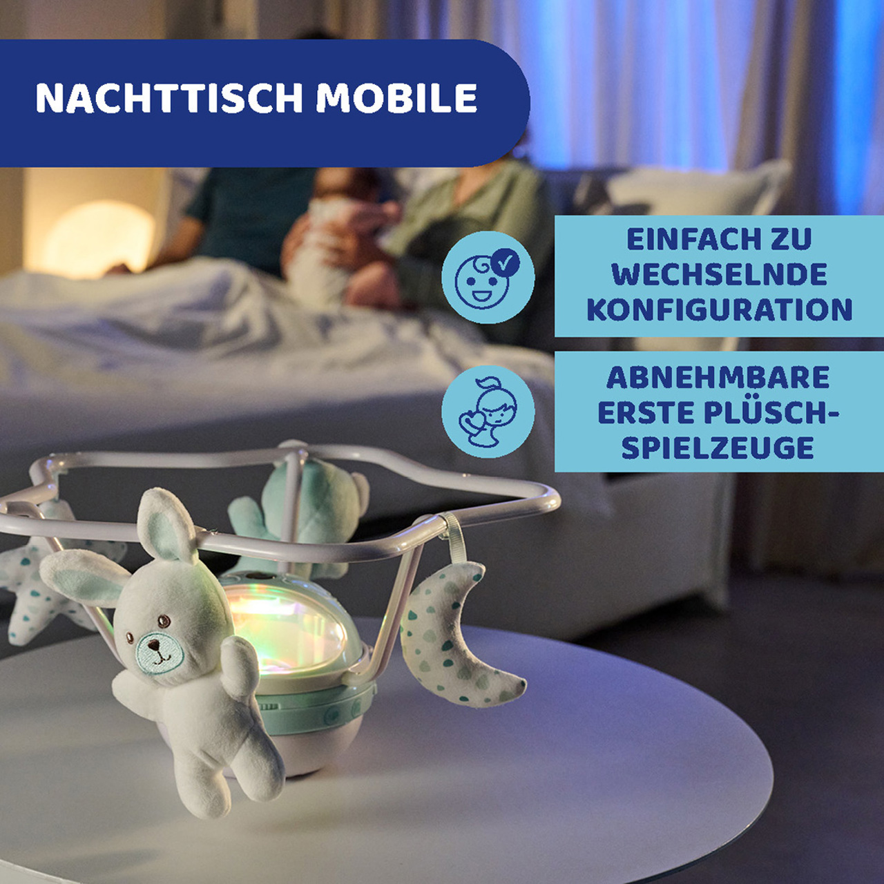 3in1 Mobile mit Regenbogenprojektion null - 4