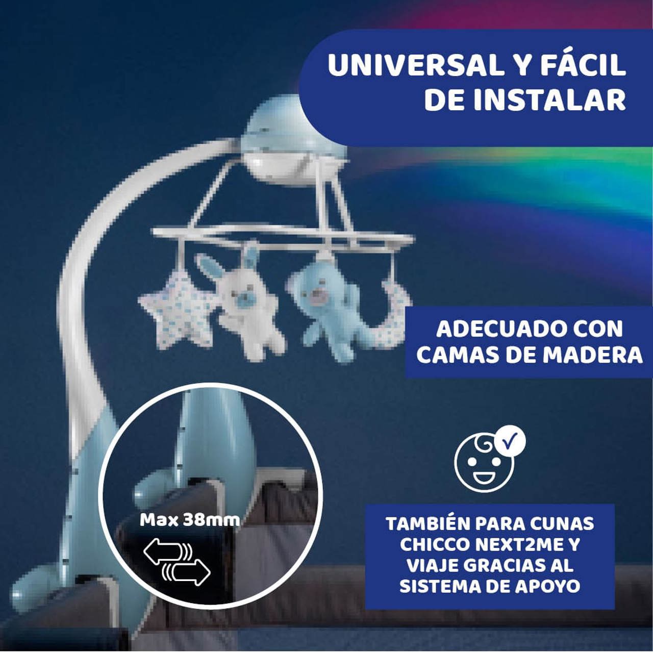 Móvil Rainbow Cot null - 6