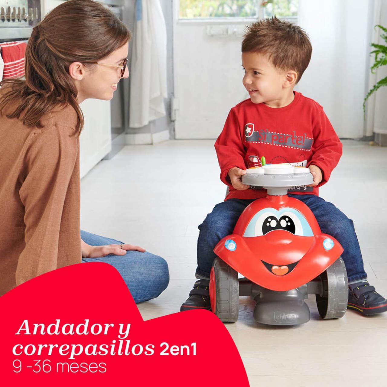 Correpasillos y andador Billy Walk&Ride 2 en 1 Chicco - 1