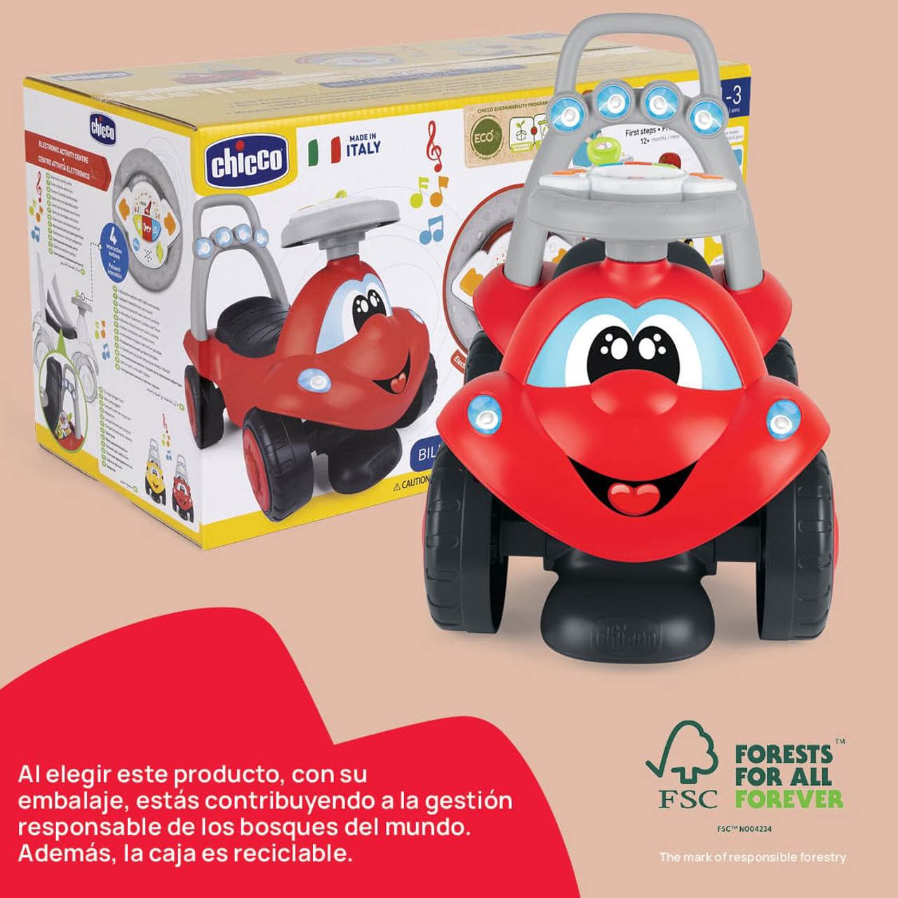 Correpasillos y andador Billy Walk&Ride 2 en 1 Chicco - 9