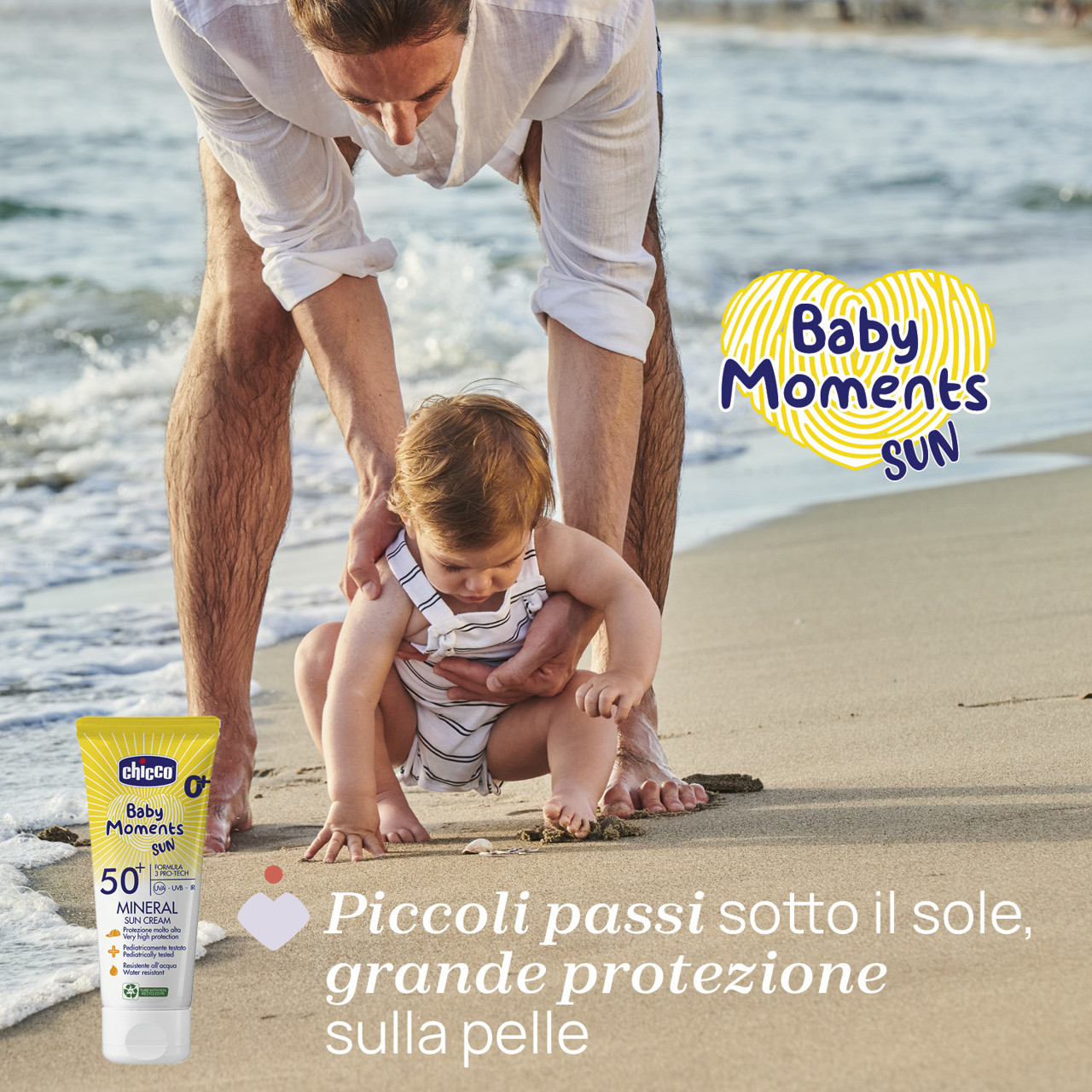 Baby Moments SUN - Crema Solare Mineral 75ml Chicco - 1