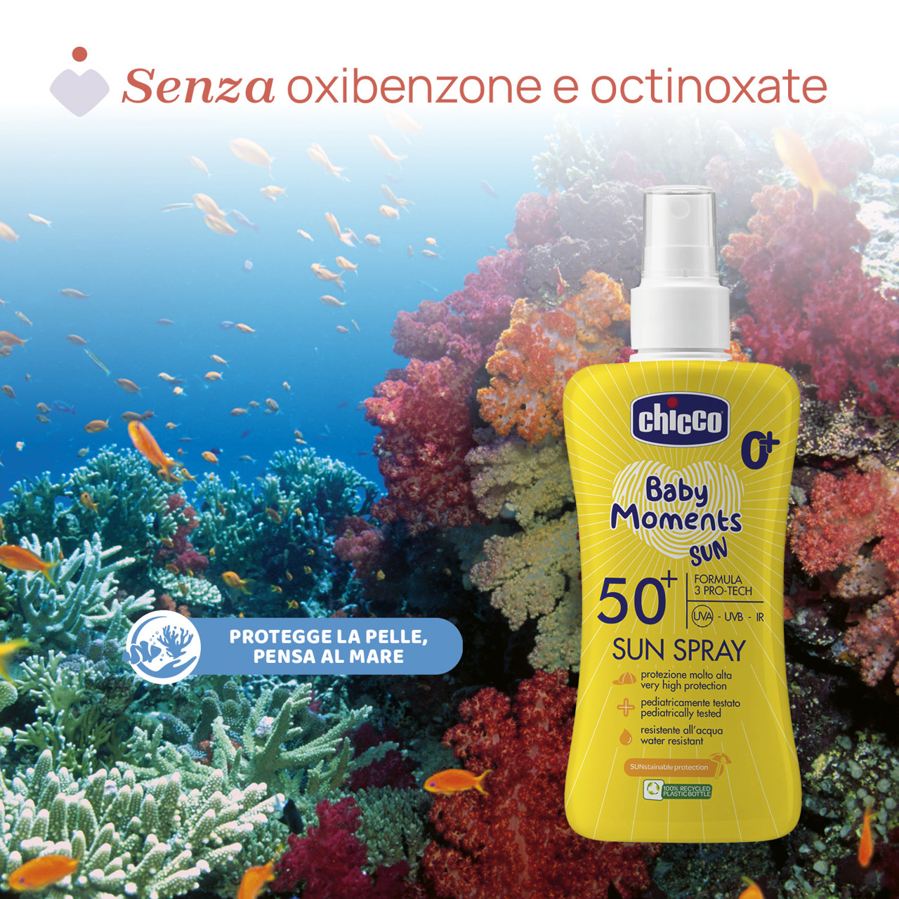 Baby Moments SUN - Latte Solare Spray 150ml Chicco - 2