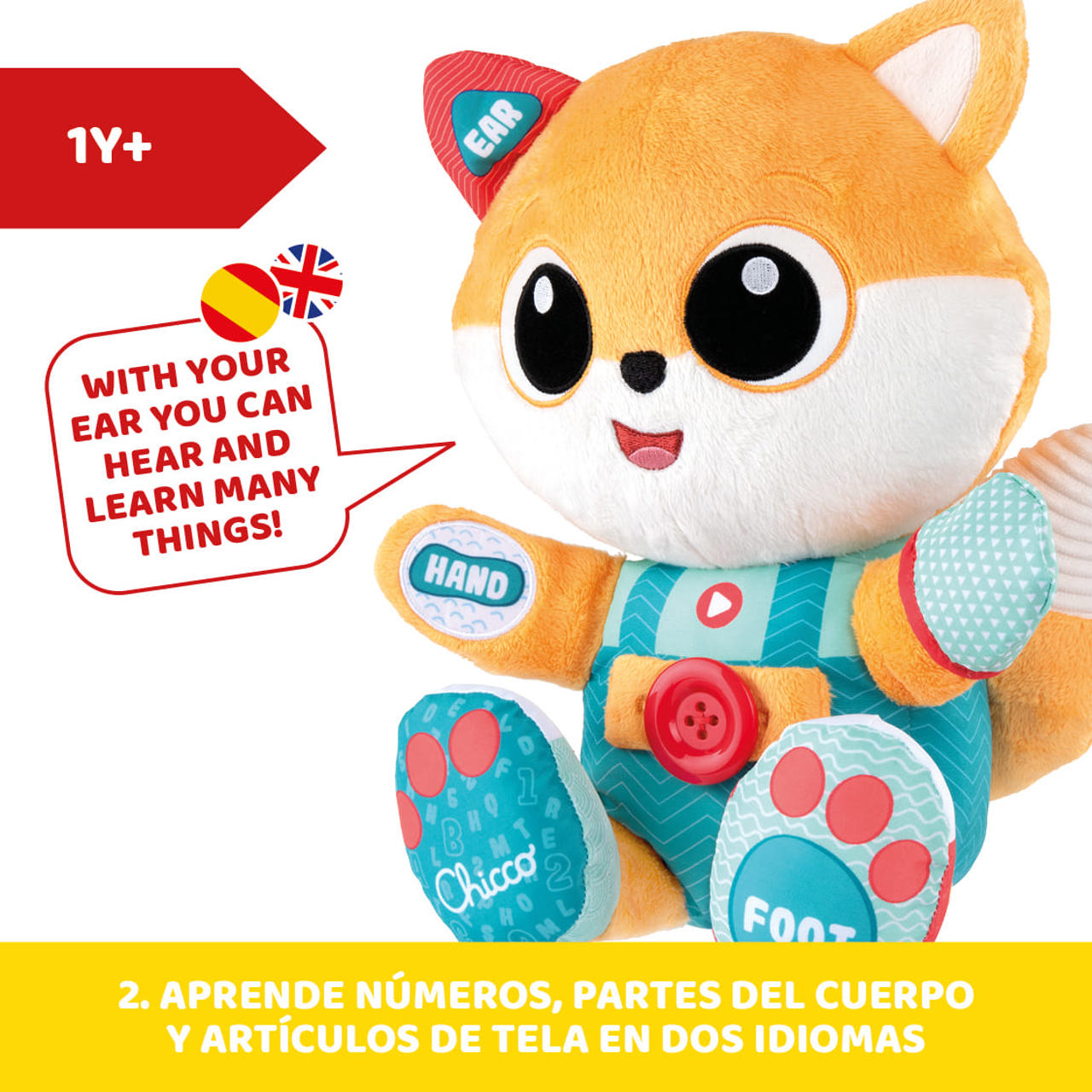 Foxy Peluche Bilingüe Chicco - 5
