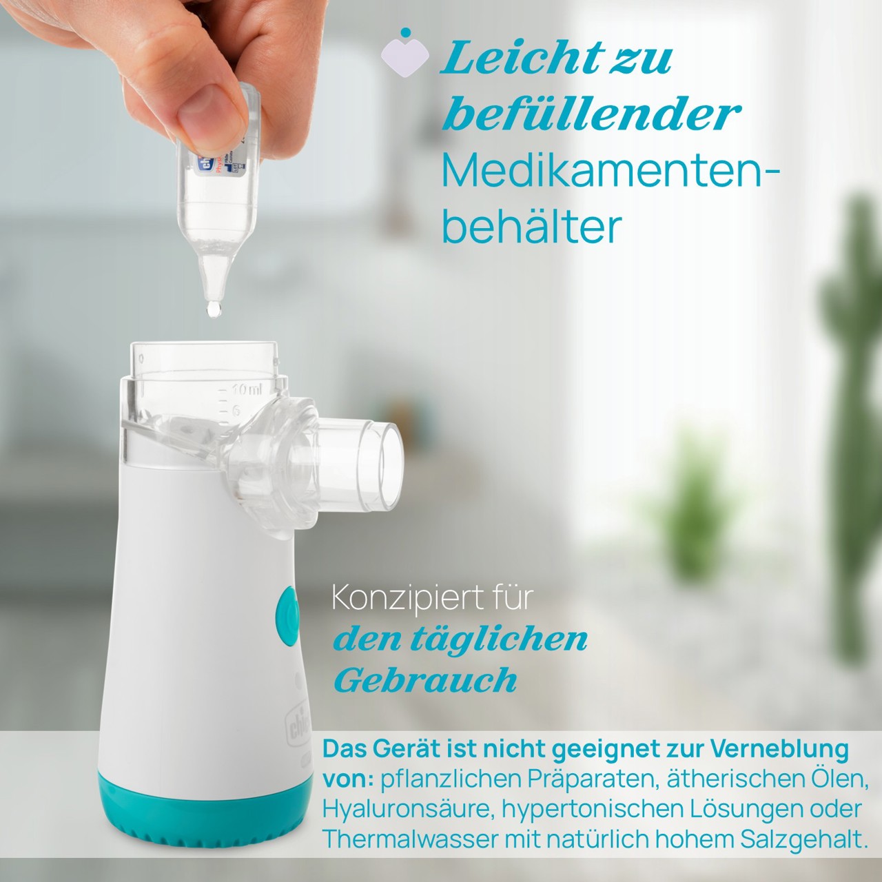 Easys Breath Mesh-Inhalationsger&auml;t Go inkl. Ersatzmembran null - 5