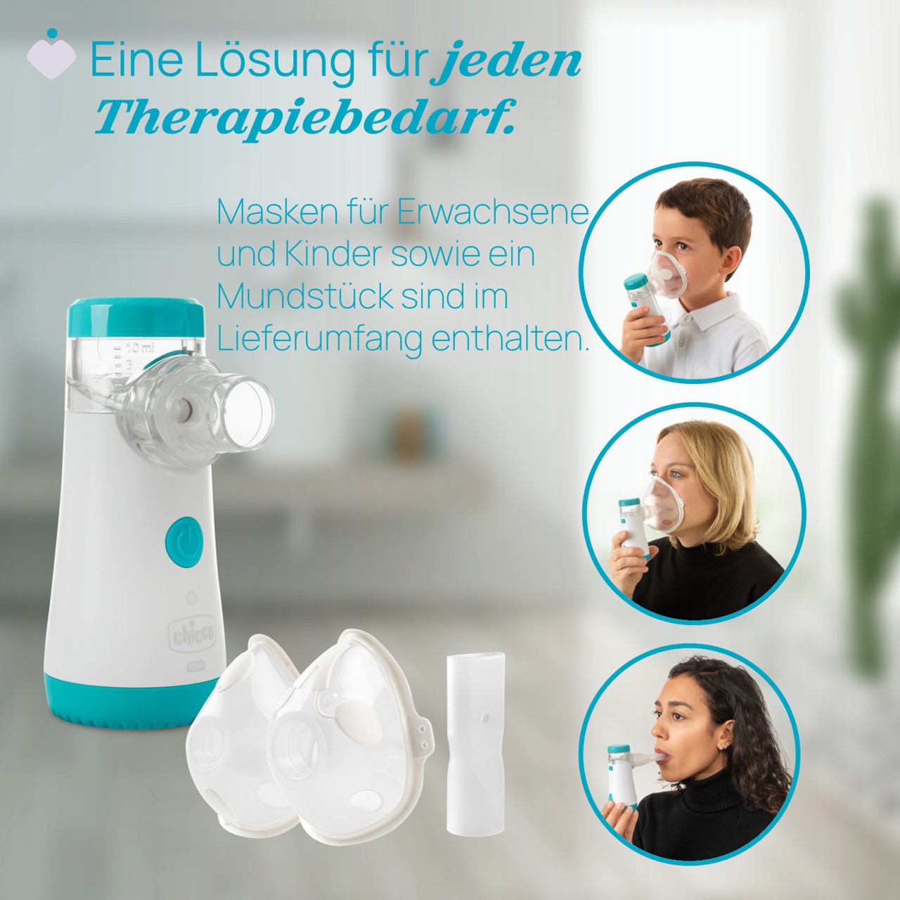 Easys Breath Mesh-Inhalationsger&auml;t Go inkl. Ersatzmembran null - 6