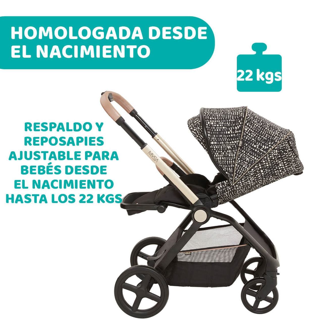 Carrito Mysa i-Size Glam Re Lux Eco+ 3 Piezas Chicco - 6