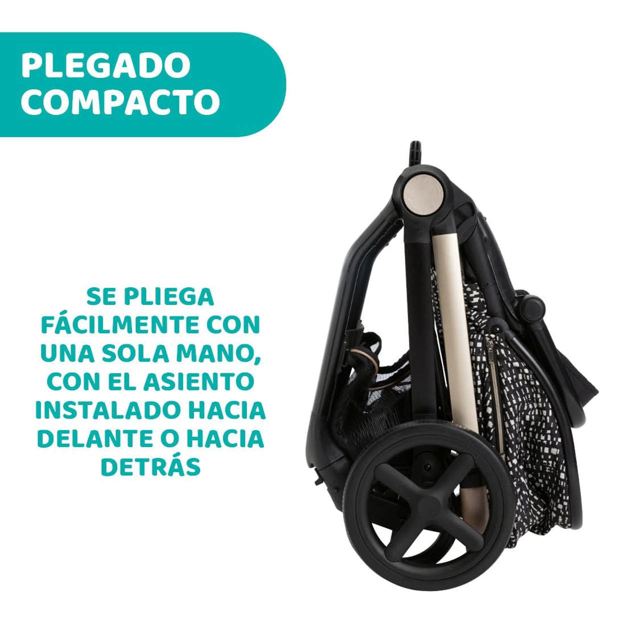 Carrito Mysa i-Size Glam Re Lux Eco+ 3 Piezas Chicco - 9