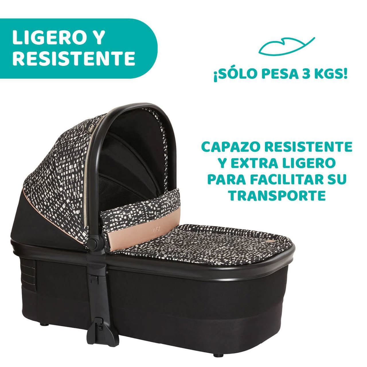 Carrito Mysa i-Size Glam Re Lux Eco+ 3 Piezas Chicco - 4