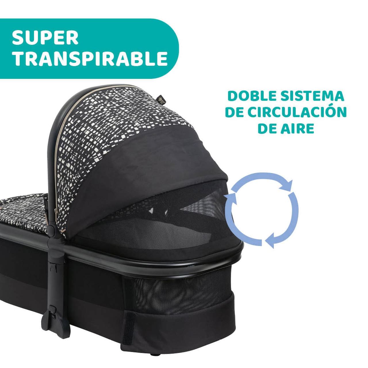 Carrito Mysa i-Size Glam Re Lux Eco+ 3 Piezas Chicco - 5