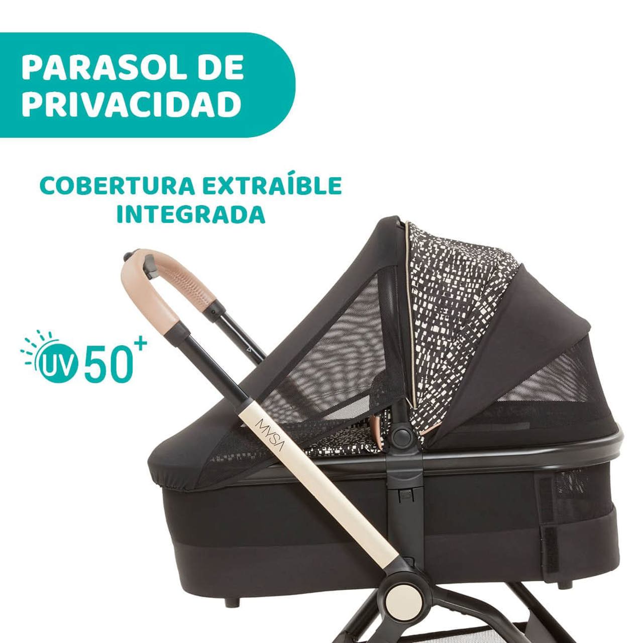 Carrito Mysa i-Size Glam Re Lux Eco+ 3 Piezas image number 12