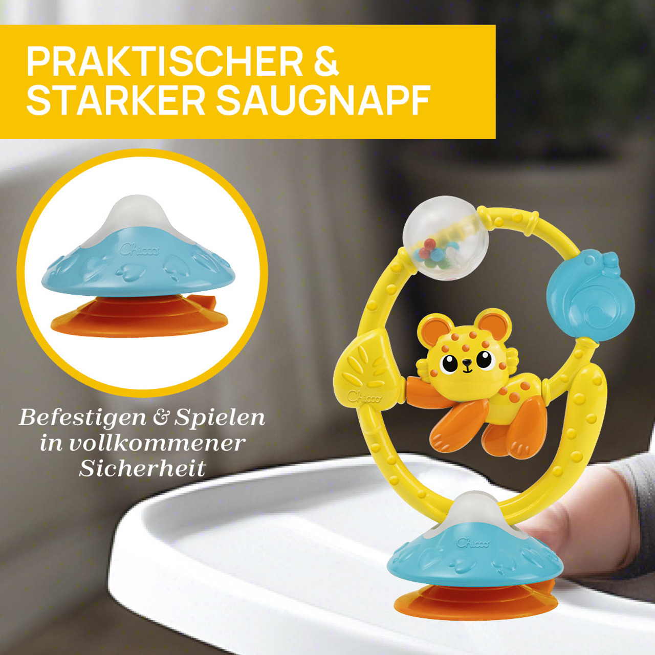 2 in 1 Hochstuhlspielzeug und Dschungelfreund null - 3