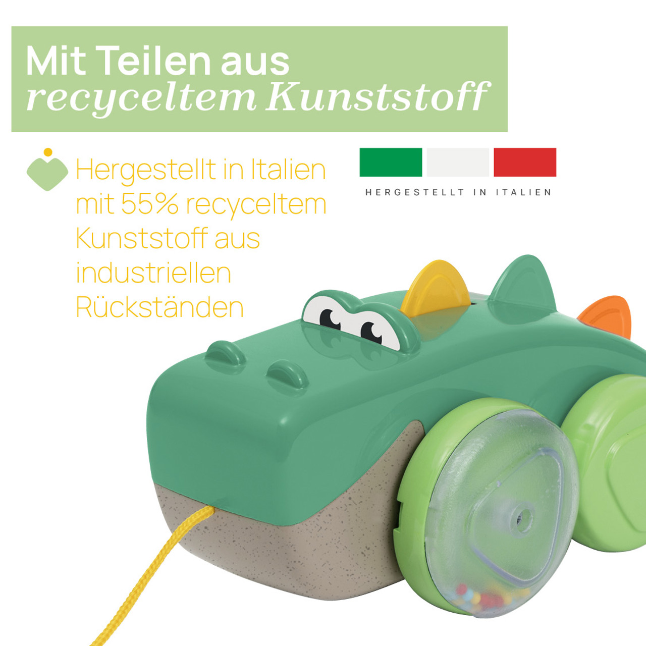 KROKODIL NACHZIEH-SPIELZEUG ECO+ null - 5