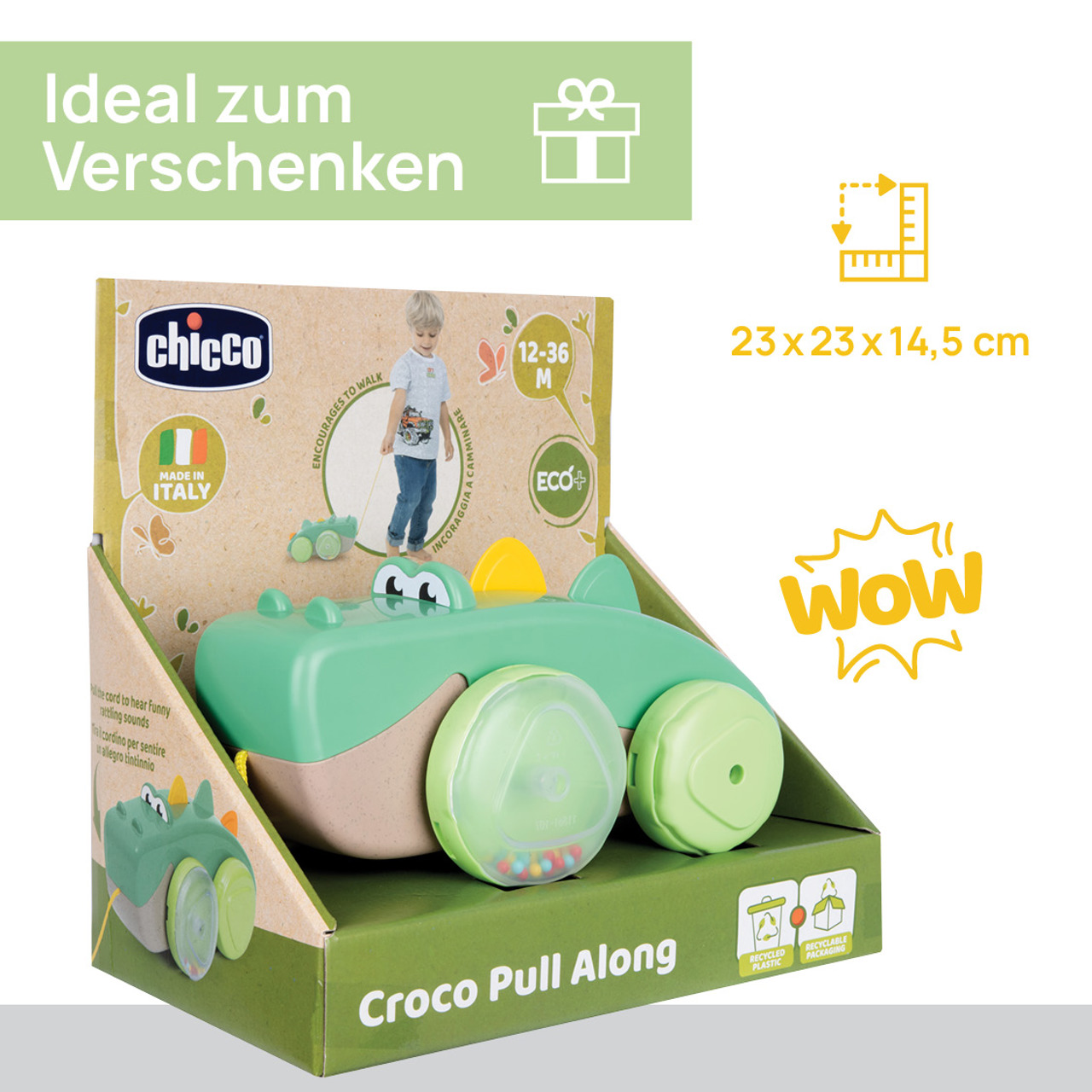 KROKODIL NACHZIEH-SPIELZEUG ECO+ null - 7