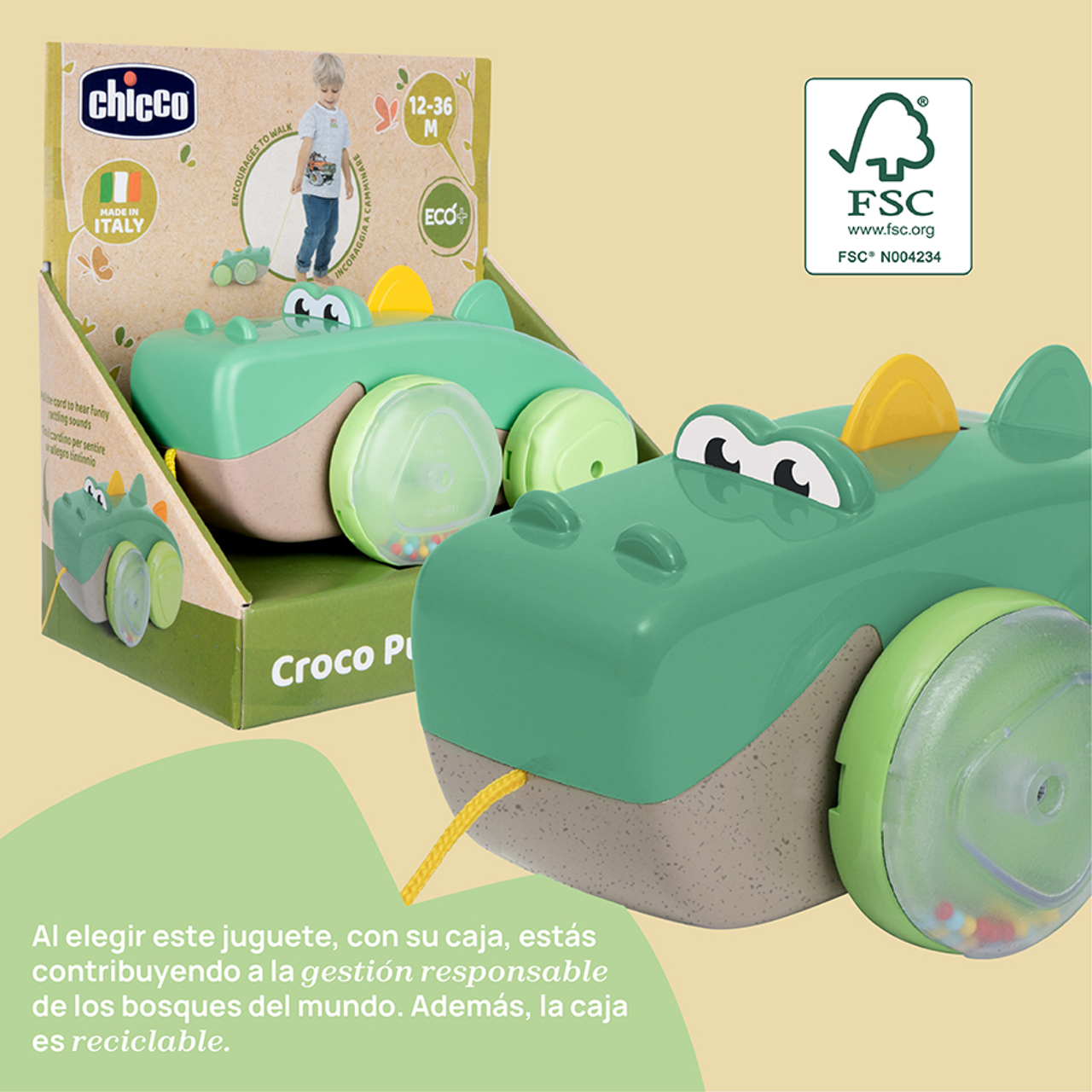 Croco Pull Along ECO+ null - 6