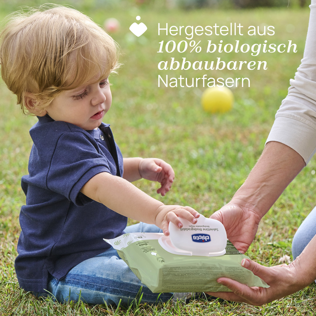 Biologisch abbaubare Feuchttücher mit Clipverschluss null - 2