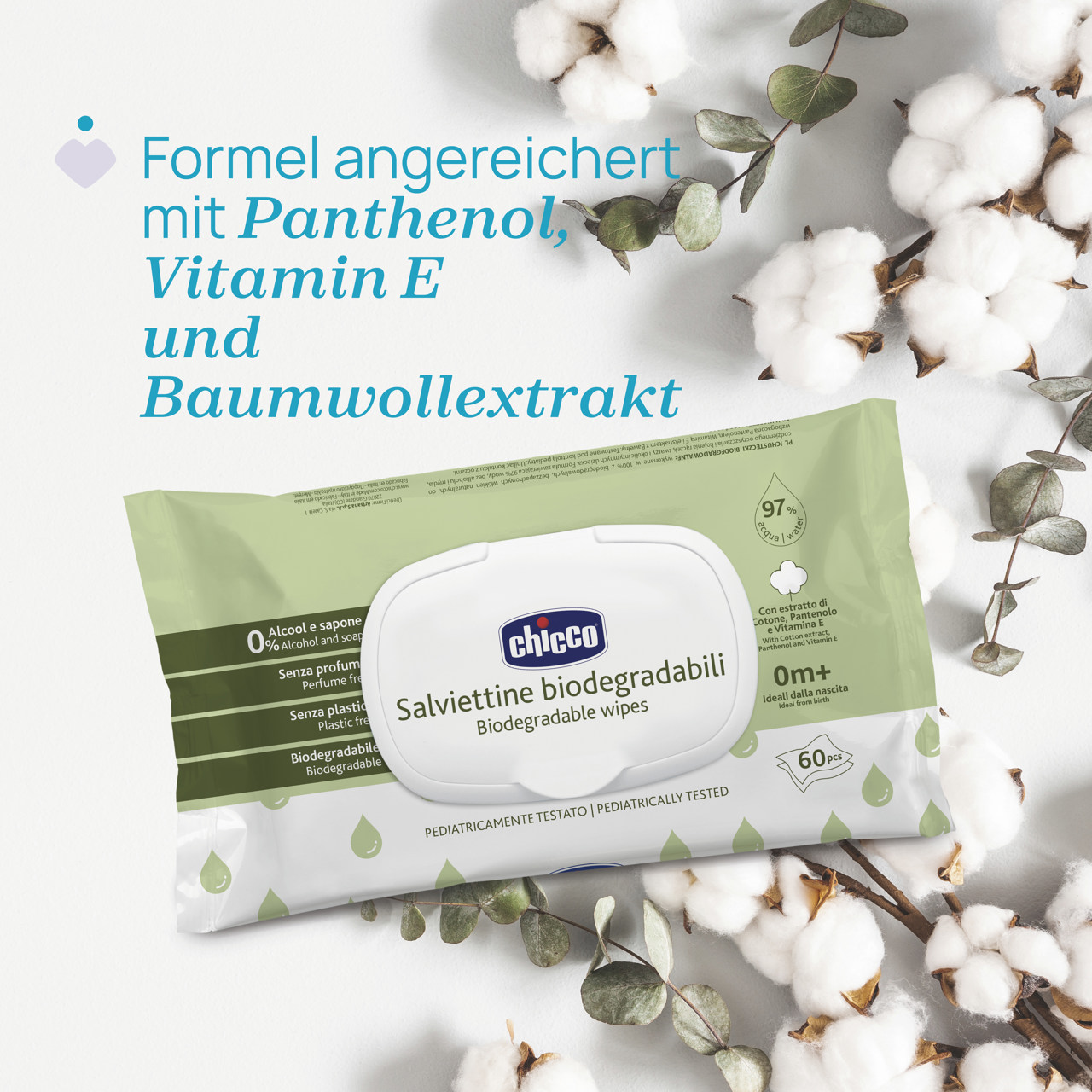 Biologisch abbaubare Feuchtt&uuml;cher mit Clipverschluss null - 9