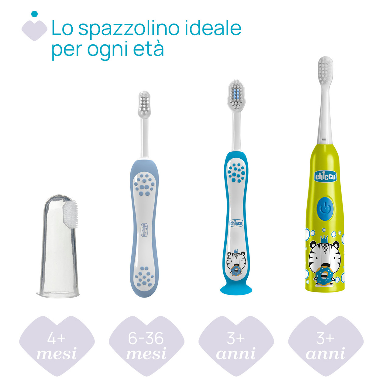 Spazzolino primi denti 6-36M Chicco - 4
