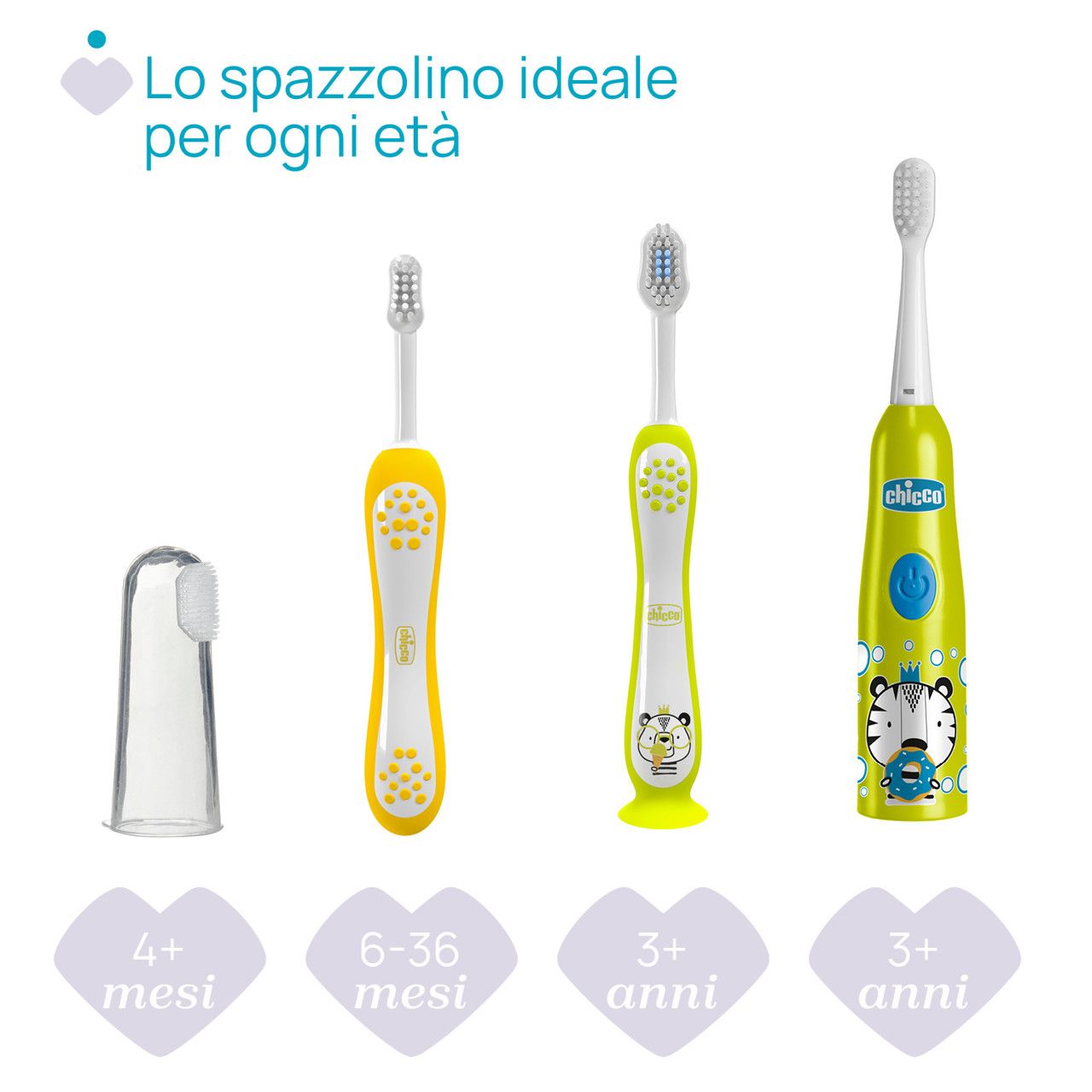 Spazzolino elettrico tigre 3 anni Chicco - 3