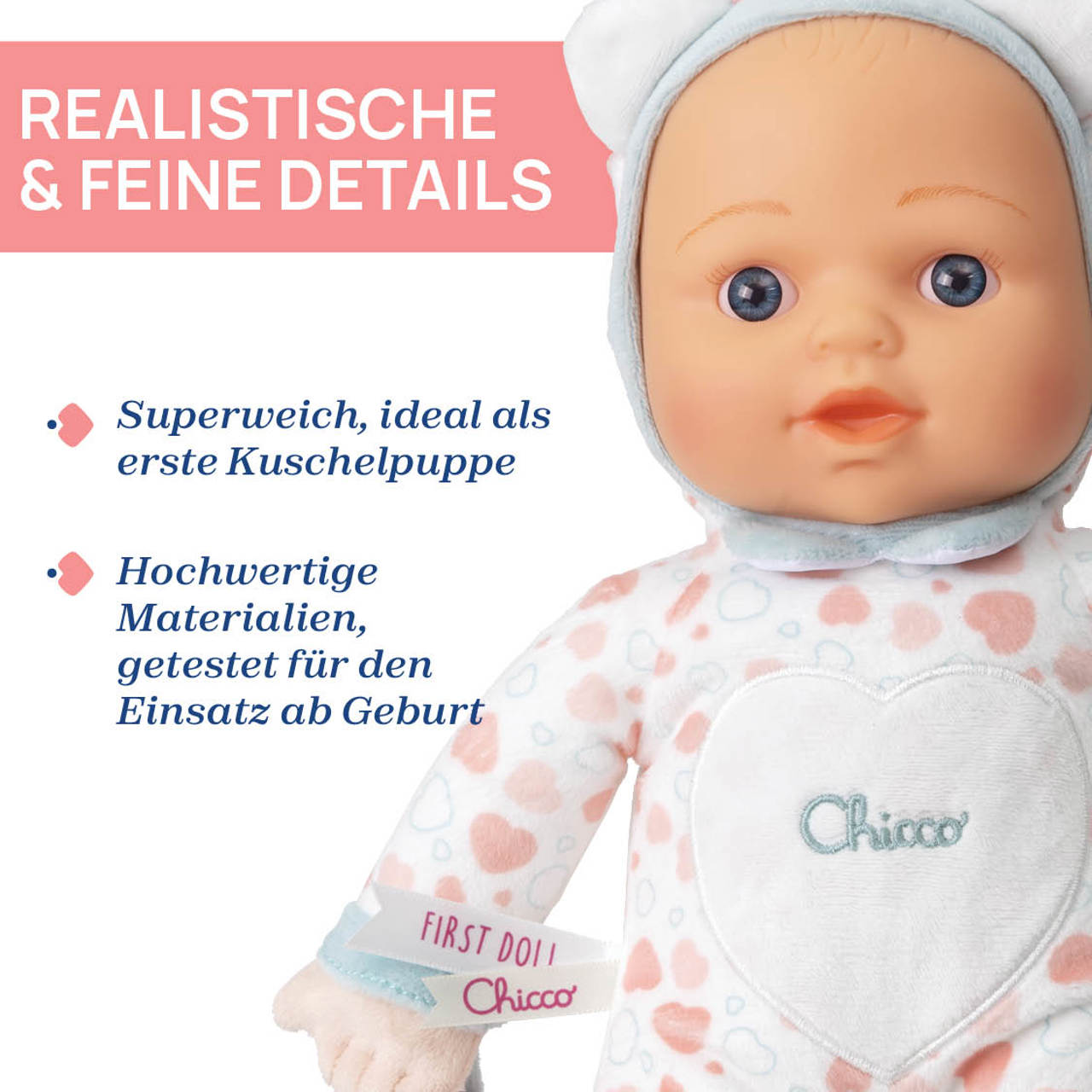 Kuschelpuppe mit Beißring – My First Doll null - 2