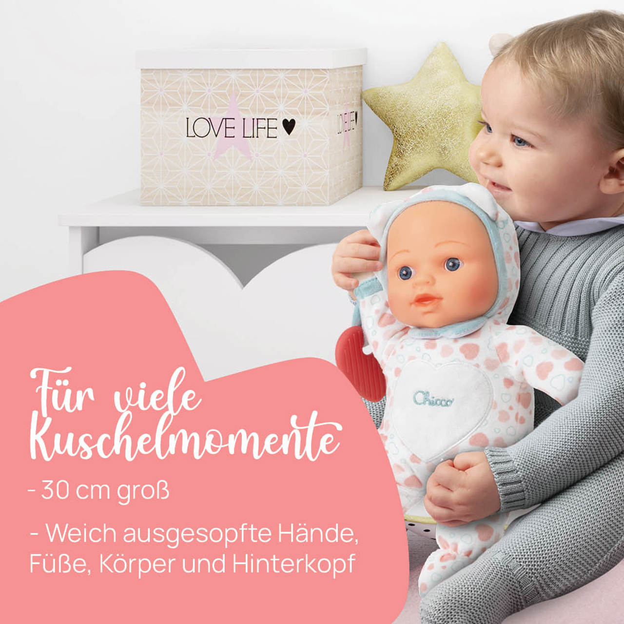 Kuschelpuppe mit Beißring – My First Doll null - 1